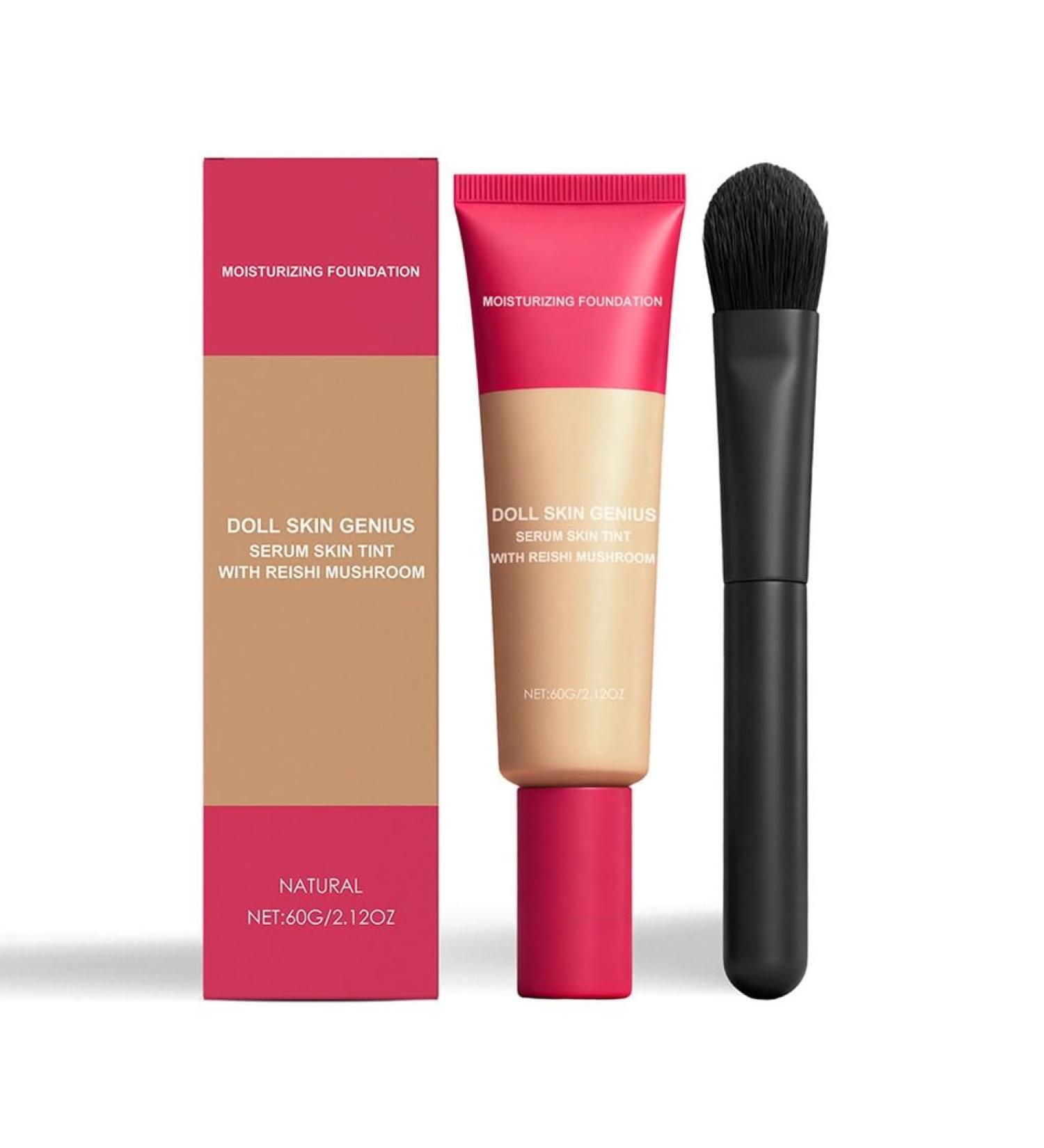 Cr me de Fond Teint Hydratante Blanc Ivoire Couvre Les Imperfections Unifie le Teint Contr le le S bum Longue Dur e Nourrit la Peau Fini Lisse(Natural skin tone 1pcs) - Buy Online on GoSupps.com