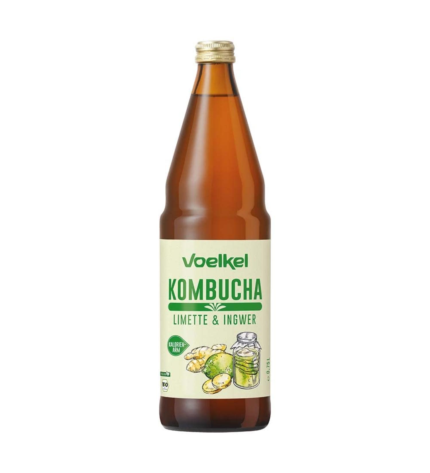 Voelkel Kombucha Lime & Ginger 750ml (12)