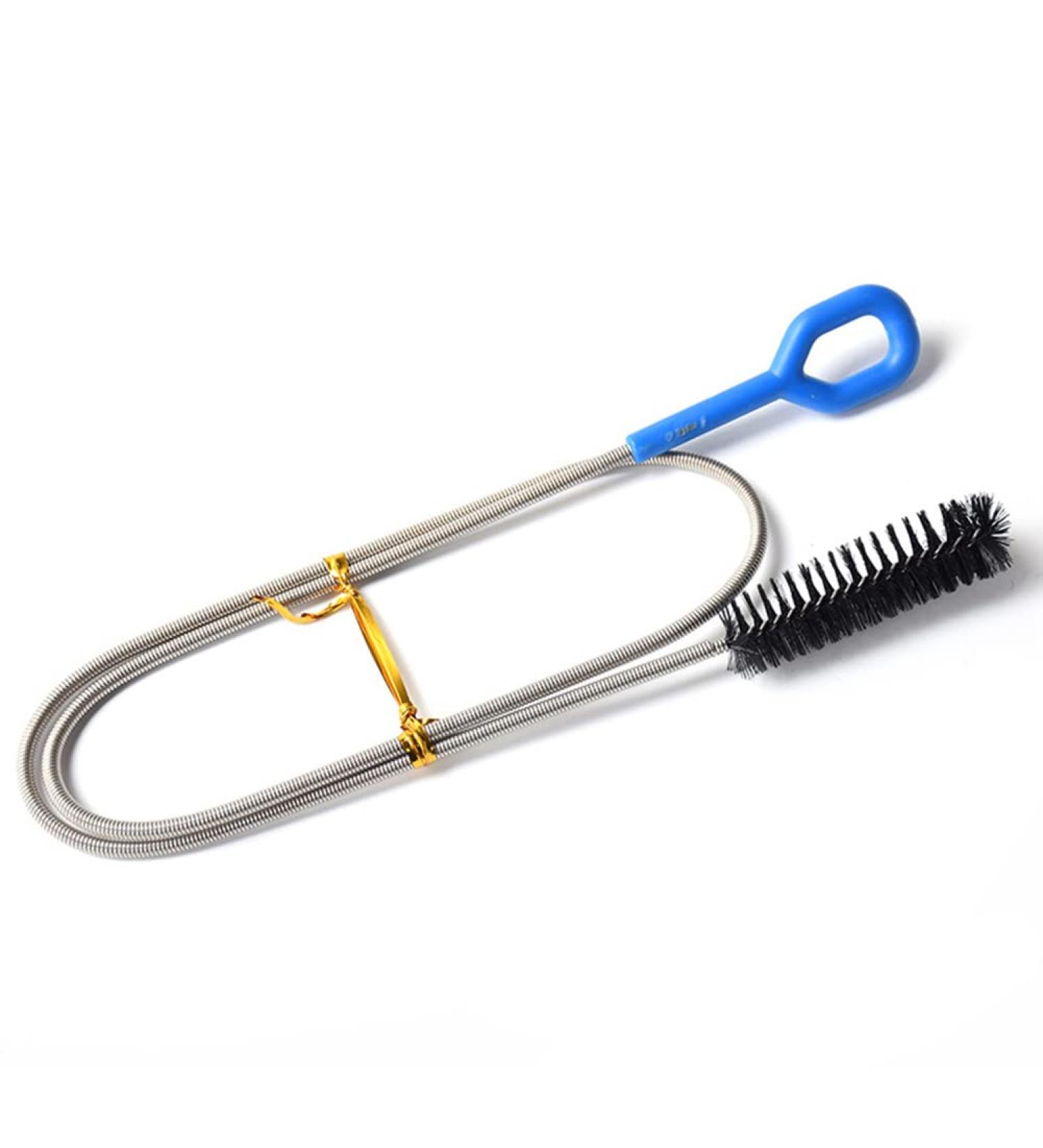 Pipe Cleaner Brush - Cleaning Brush for Pipes - Clog Remover Drain Brush Aquarium Water Filter Pipe Air Tube Hose Cleaning Brush Sink Fridge Skinny Pipe Dredging Tool Riastvy Plastic Handle 200cm