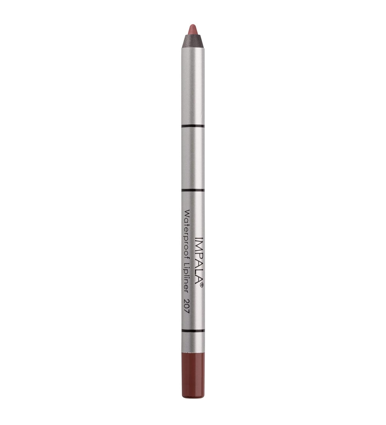 IMPALA | Creamy Waterproof Lip Pencil Grayish Pink Color 207 | Permanent Lip Liner | Waterproof Lip Pencil | Long-lasting Lip Liner | Volumizing Effect 207 Grayish Pink - Buy Online on GoSupps.com