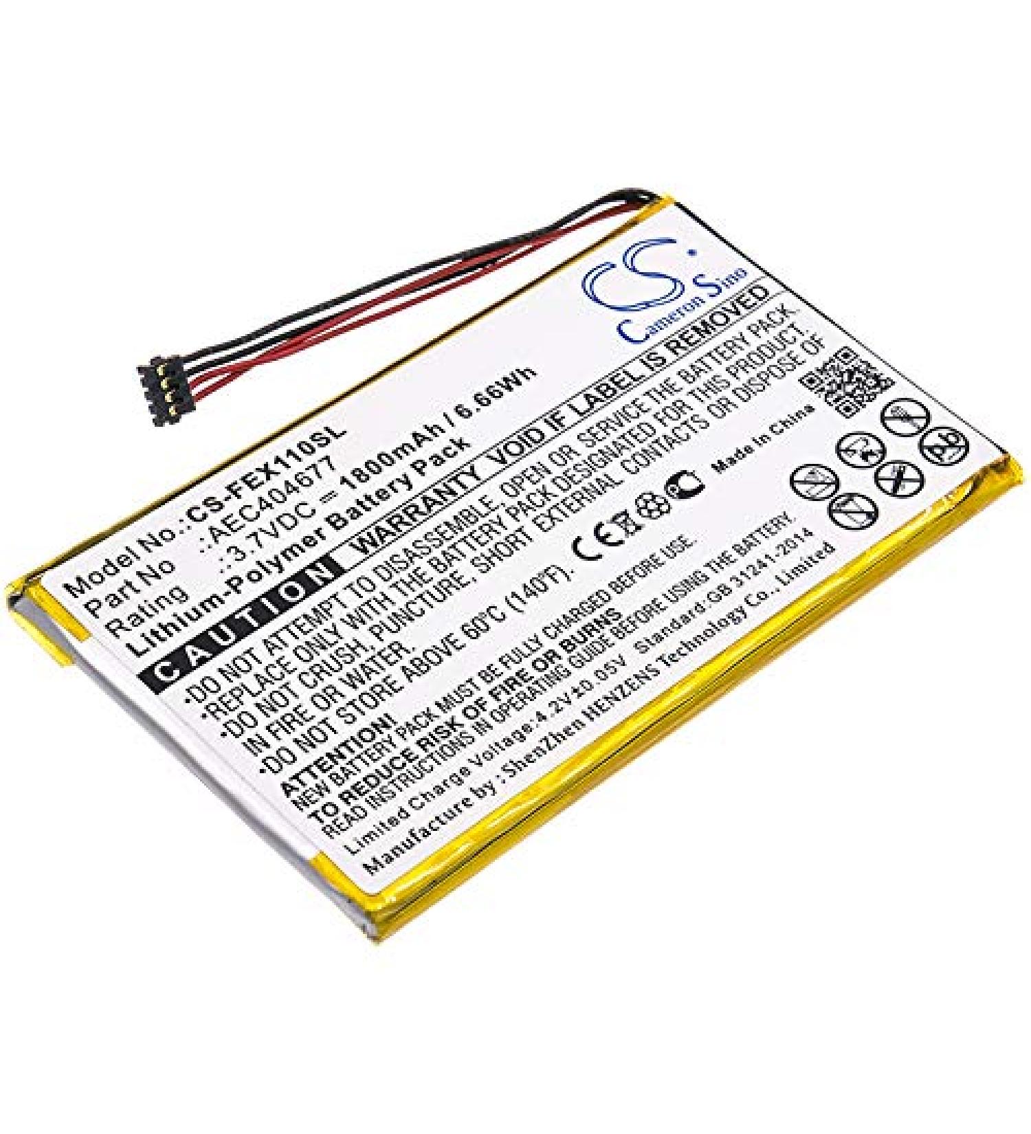 Replacement Battery for Fiio FX1221 X1 ii AEC404677 - 1800mAh | International Shipping Available - Buy Online on GoSupps.com