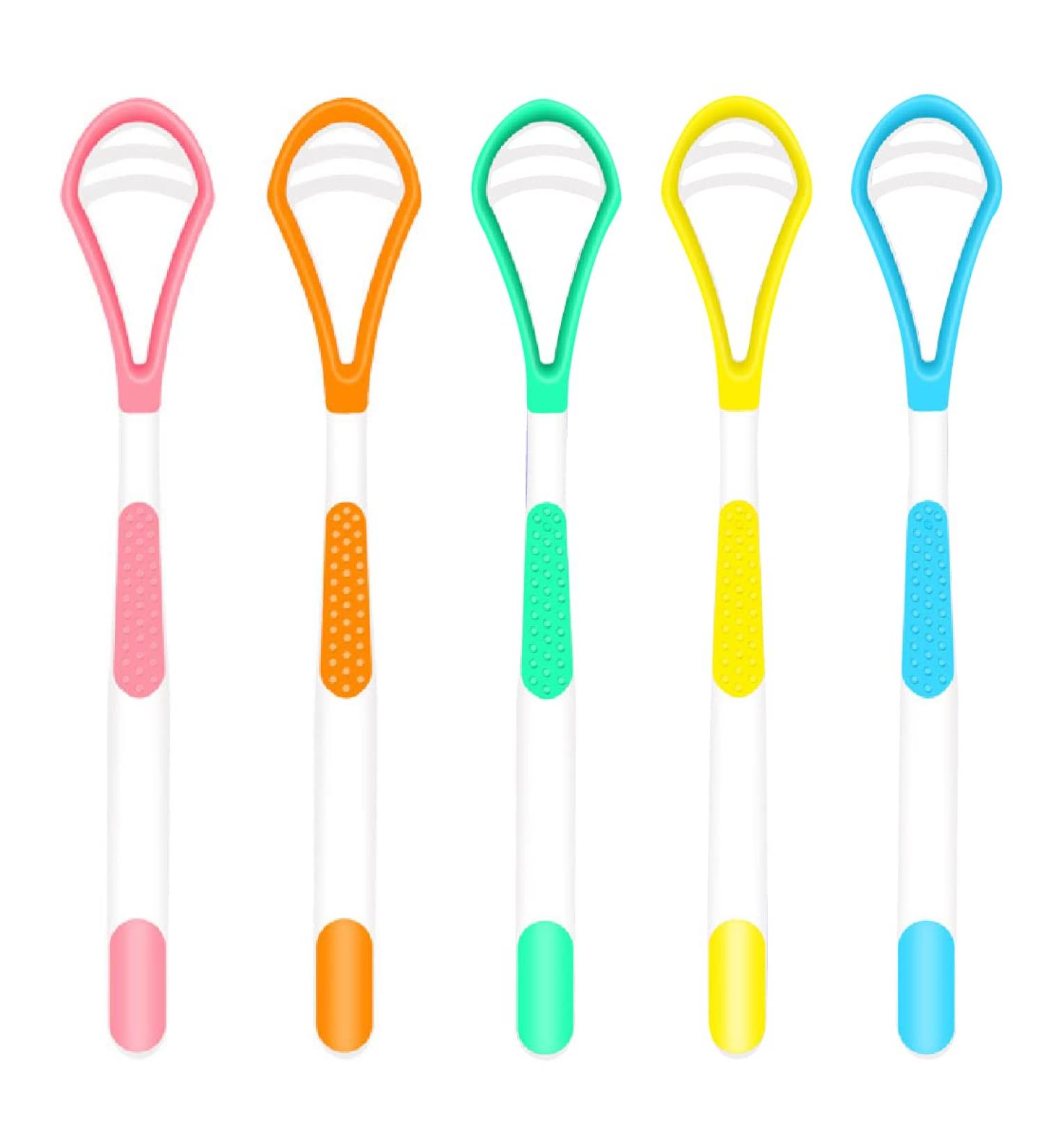 Fez Tongue Scraper Set - 5 PCs Mouth Hygiene Tool for Optimal Oral Care - Buy Online on GoSupps.com