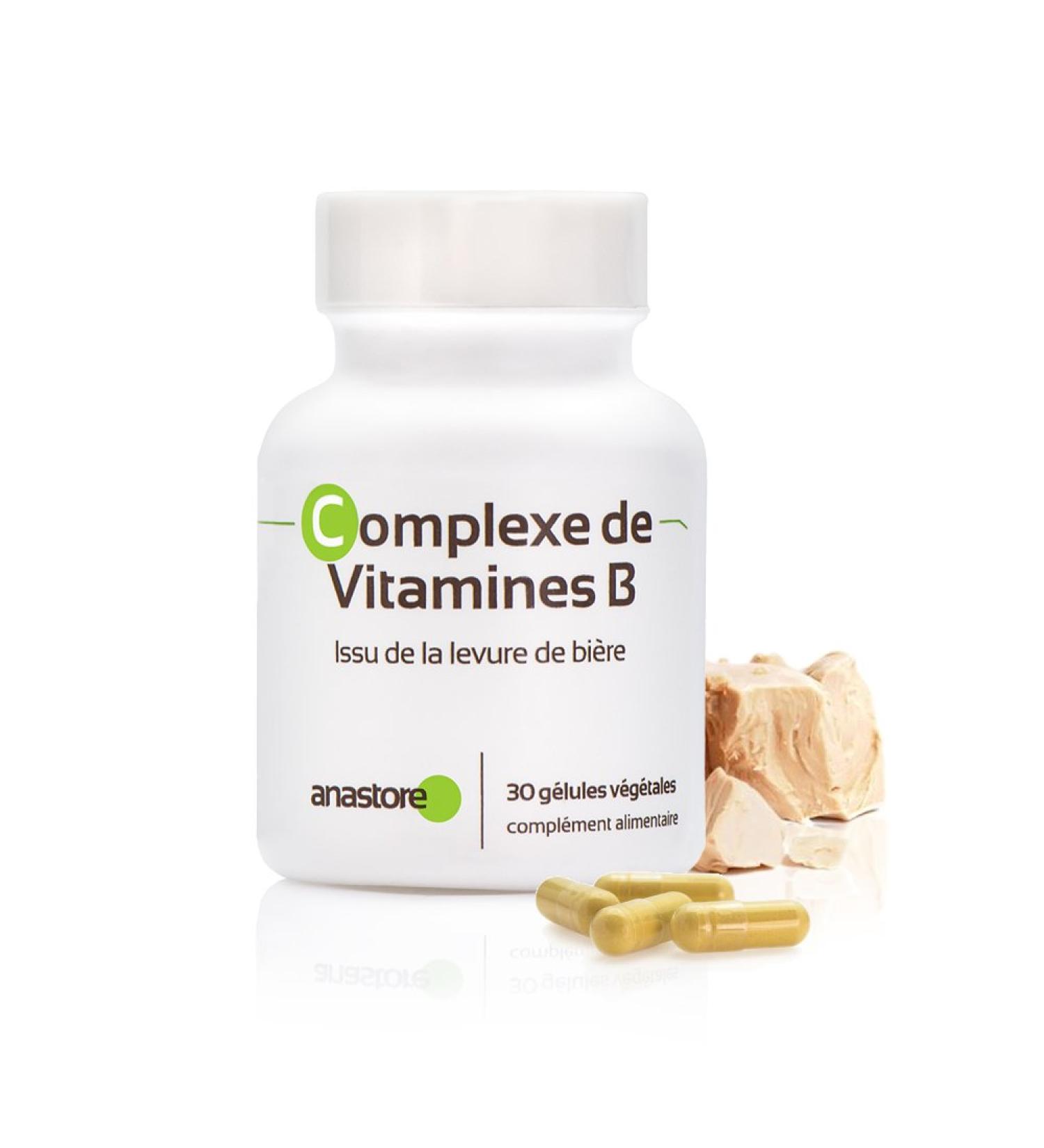 Vitamin B Complex x 200 mg / 30 Capsules * Vitamins B1 B2 B3 B5 B6 B8 B9 and B12 from Brewer's Yeast - Buy Online on GoSupps.com