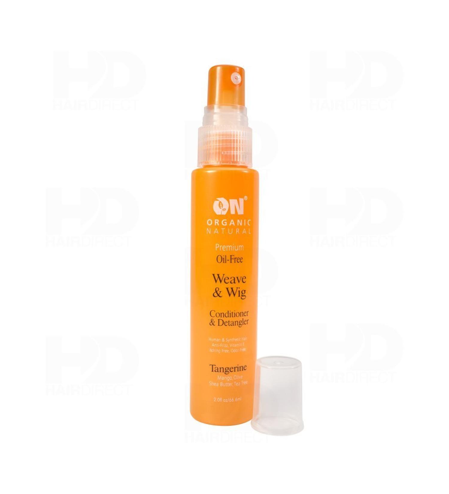 ON Organic Natural Premium Oil-Free Weave & Wig Conditioner & Detangler Tangerine 2.0 fl oz