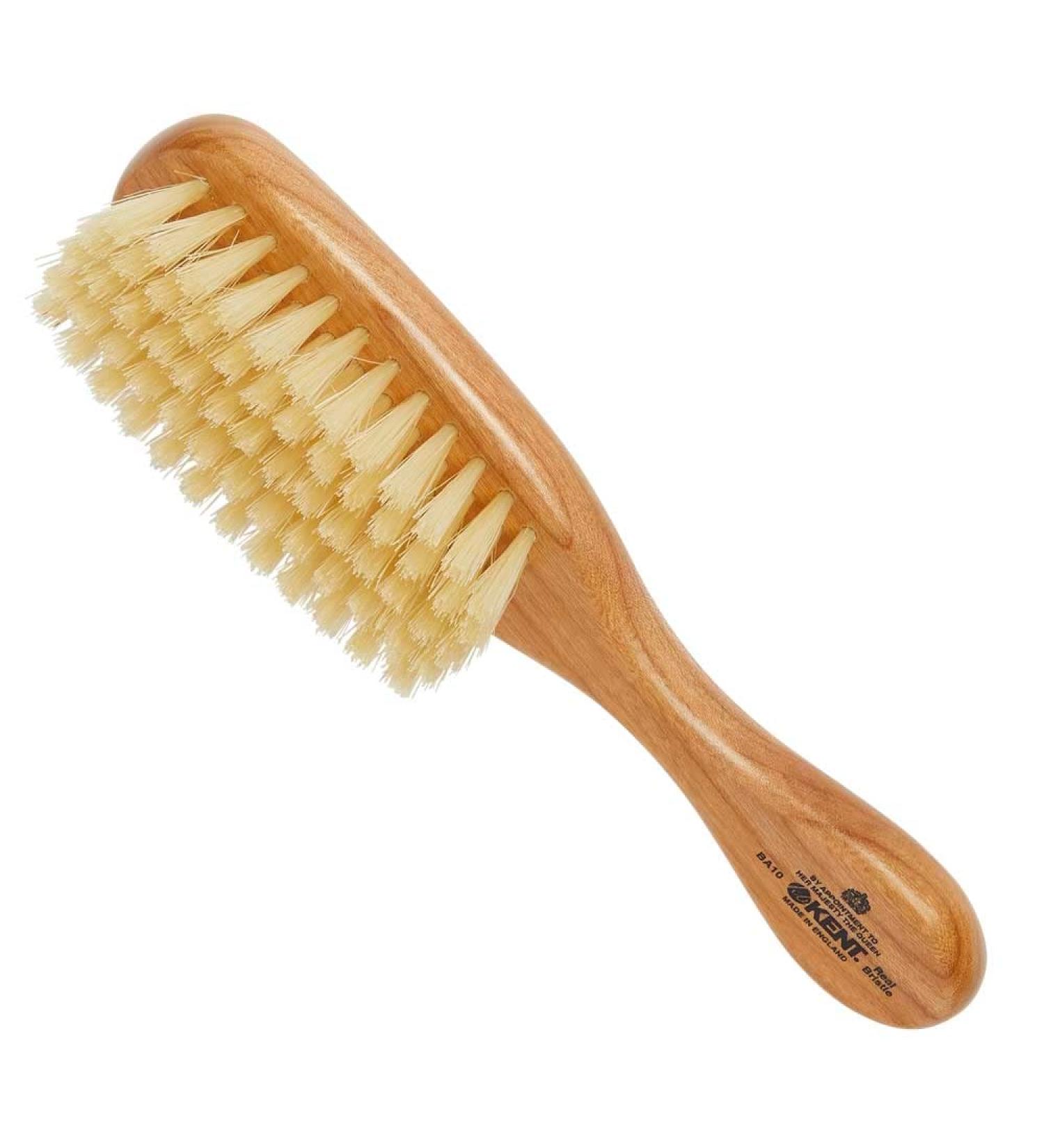 Kent BA10 Newborn Baby Hair Brush | 100% Pure White Natural Bristle | For Infant, Toddler & Kids | Promotes Growth & Shine | Made in England - Buy Online on GoSupps.com