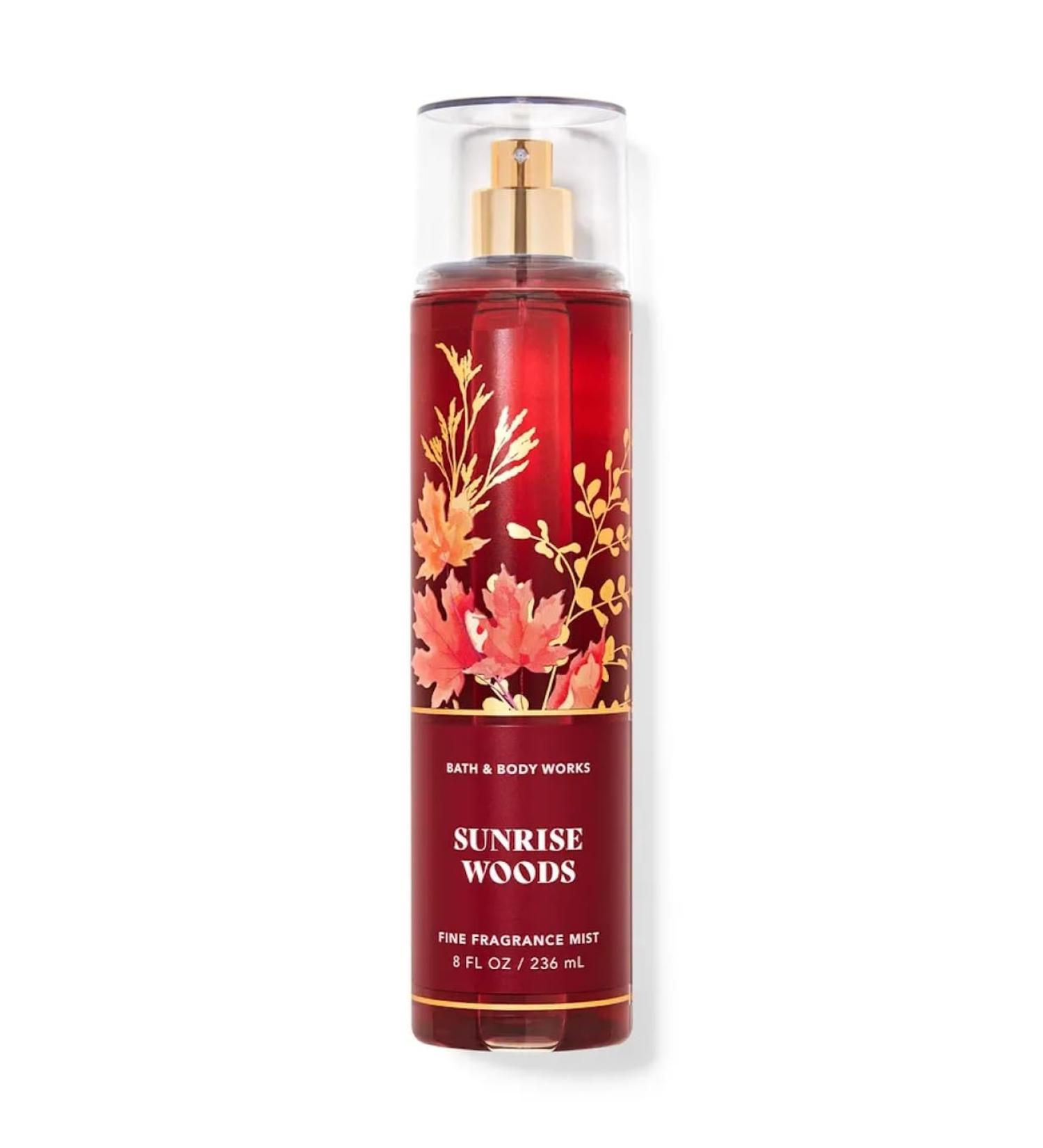Bath & Body Works Sunrise Woods Fine Fragrance Body Spray Mist Warm Vanilla Sugar (Sunrise Woods)