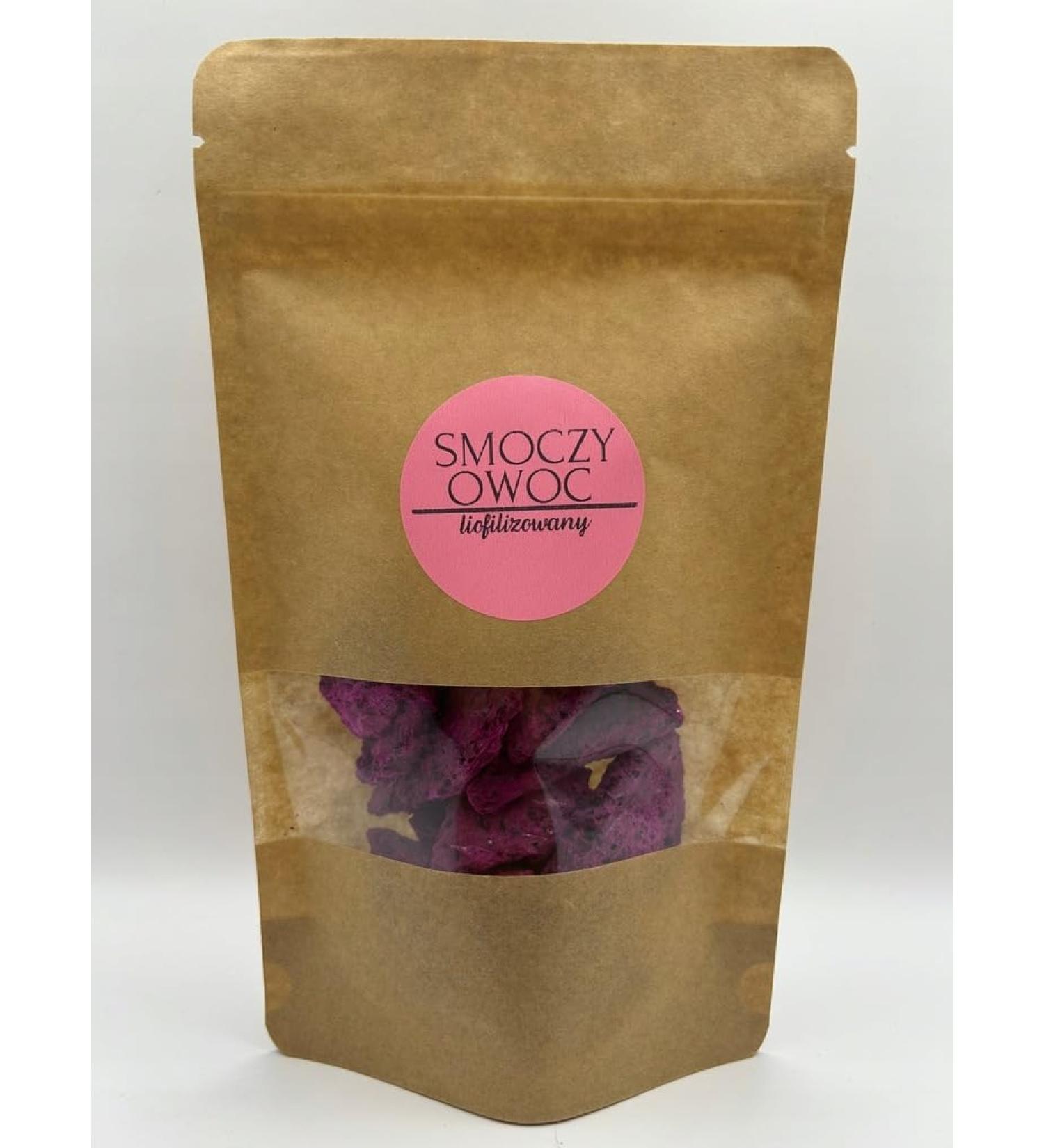 DELIFRUITS.PL FREEZED DRAGON FRUIT BY 500G CLASS A FREEZED FRUIT FREEZED AND DRYED FRUIT WITHOUT PRESERVATORS AND SUGAR