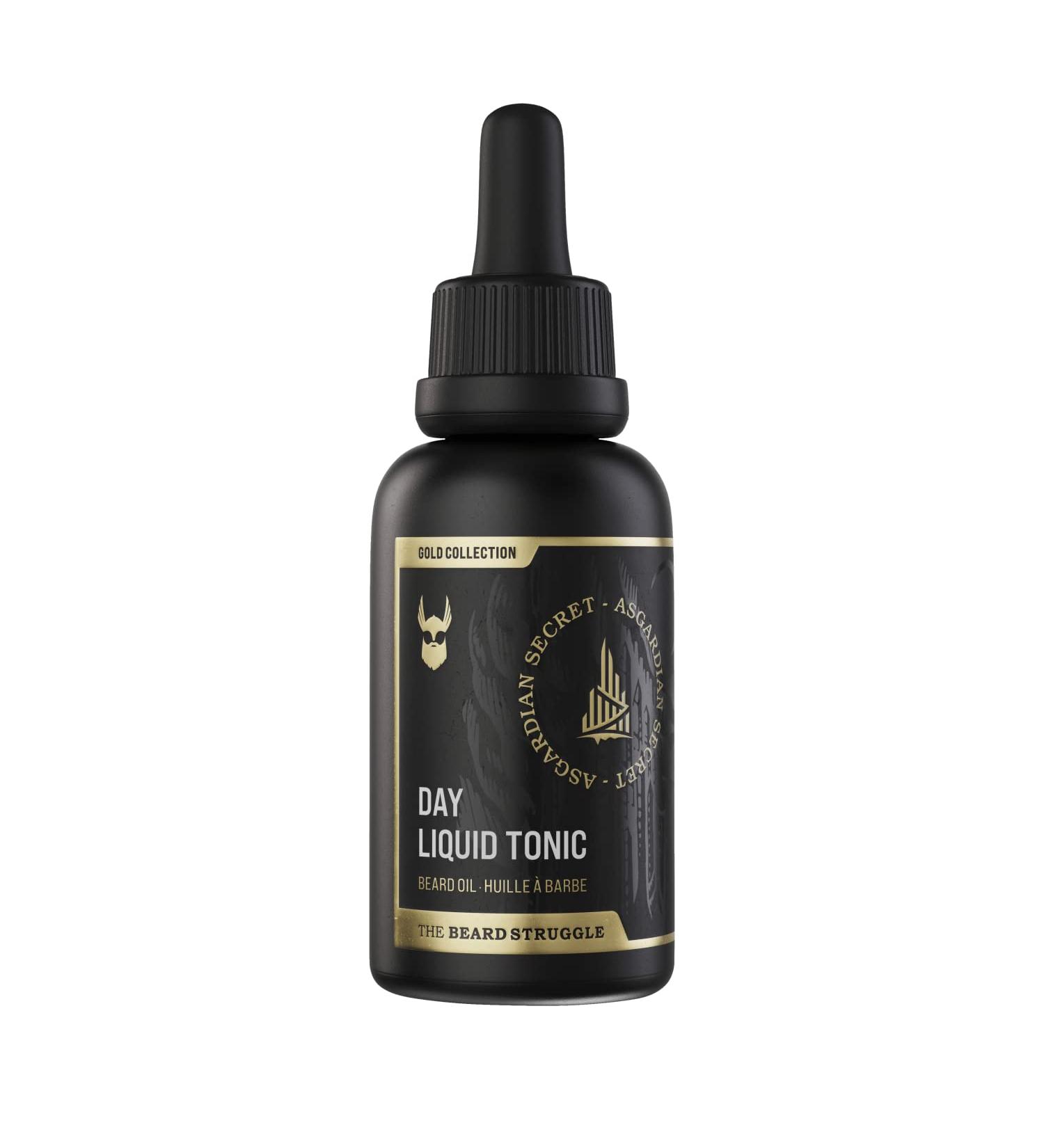 Beard Struggle Day Liquid Tonic Beard Oil - Gold Collection Asgardian Secret (30ml) - Men's Day Time Growth Oil - Buy Online on GoSupps.com