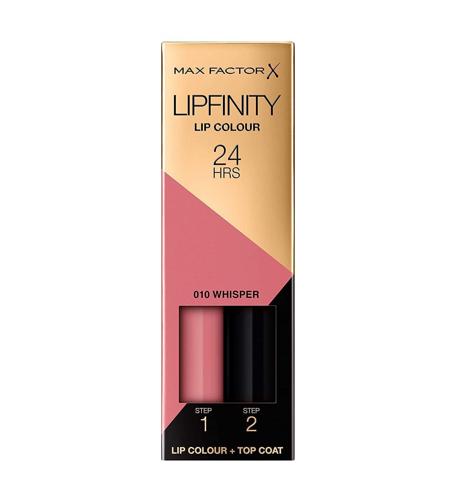 Max Factor Lipfinity Lip Stick 010 Whisper - 4.2g (0.14oz) | Long-Lasting Lip Color for Women - Buy Online on GoSupps.com