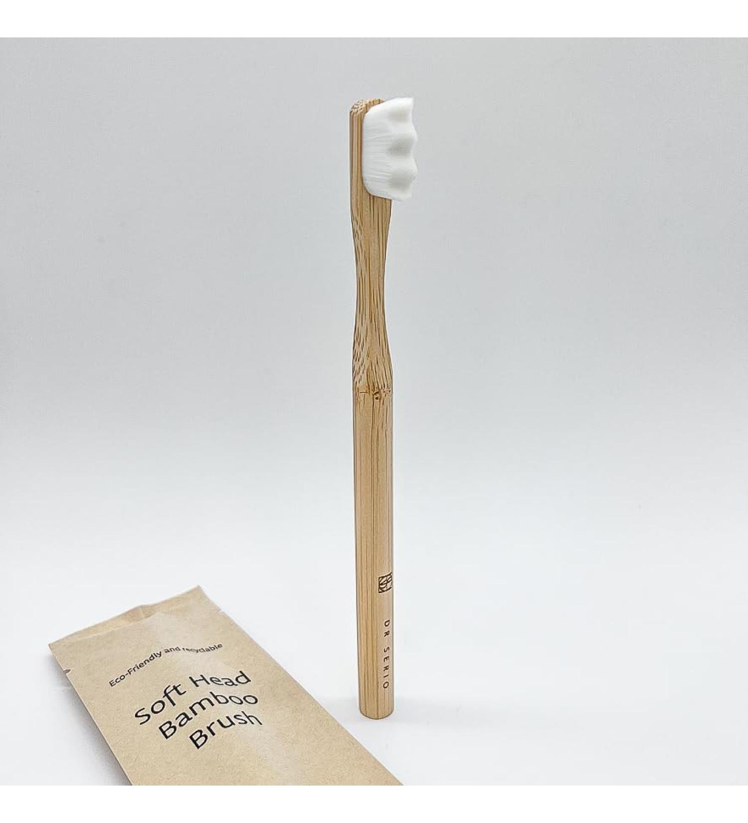 Soft Head Bamboo Brush by Dr Serio Eco-Friendly and Recyclable - Buy Online on GoSupps.com