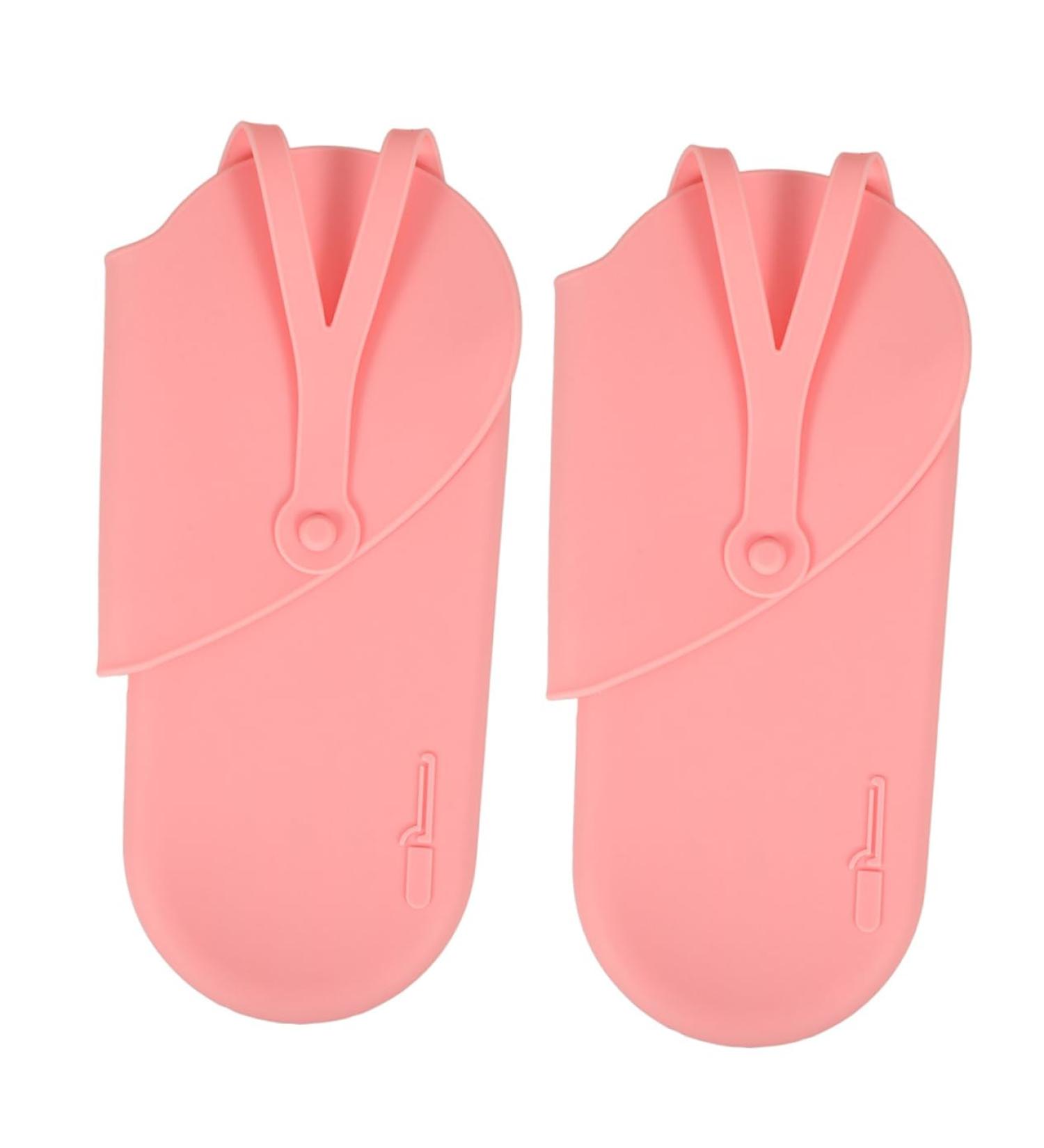 FOMIYES 2pcs Curling Iron Storage Bag Hair Rollers Hair Straightner Curling Wand Pink 29.50X13.50X2.00CM Pink - Buy Online on GoSupps.com
