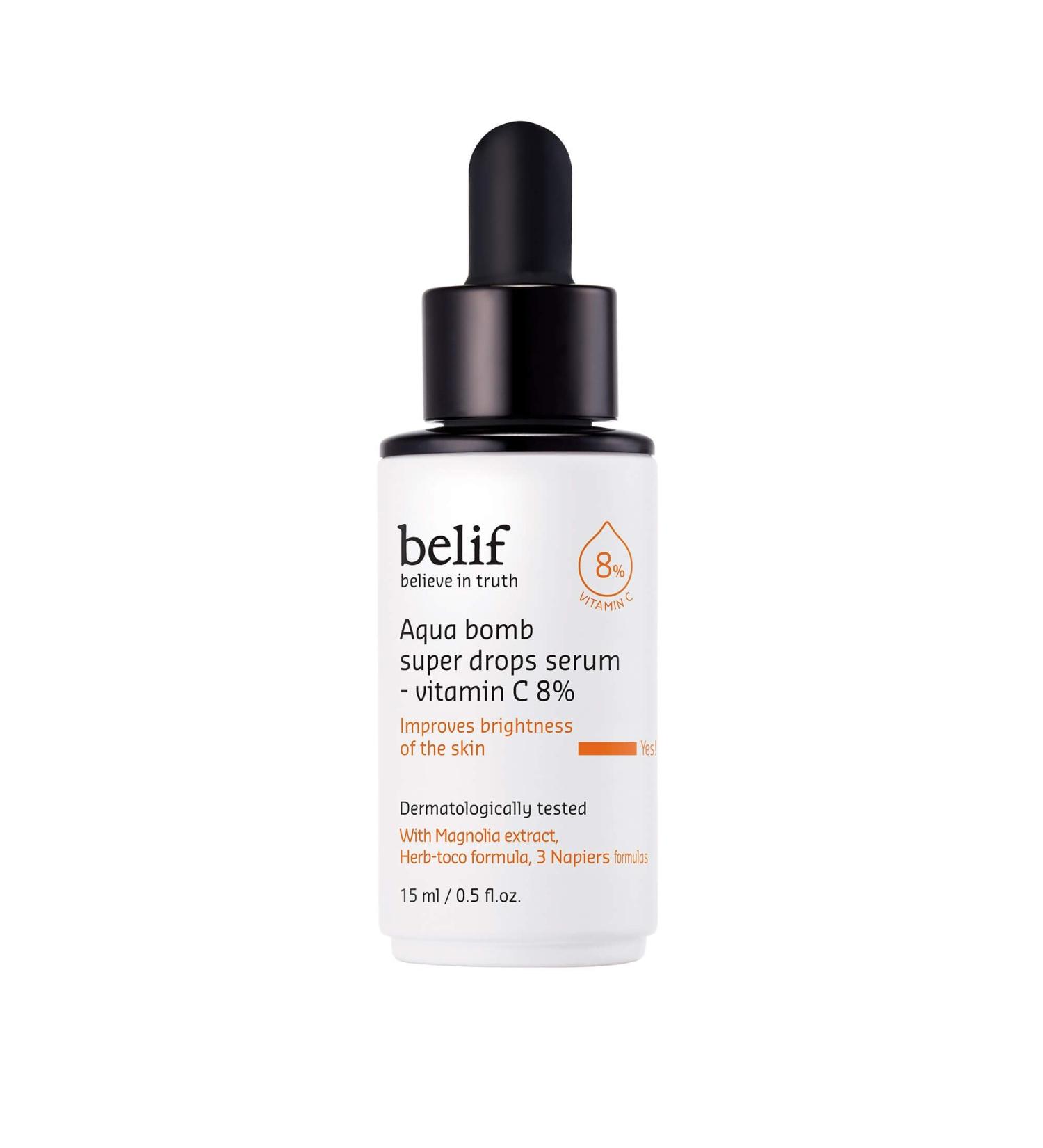LG HH belif Super Drops Antioxidant serum with 8 vitamin C 15 ml for an even skin tone refines the skin structure and provides clarity KBeauty from Korea - Buy Online on GoSupps.com