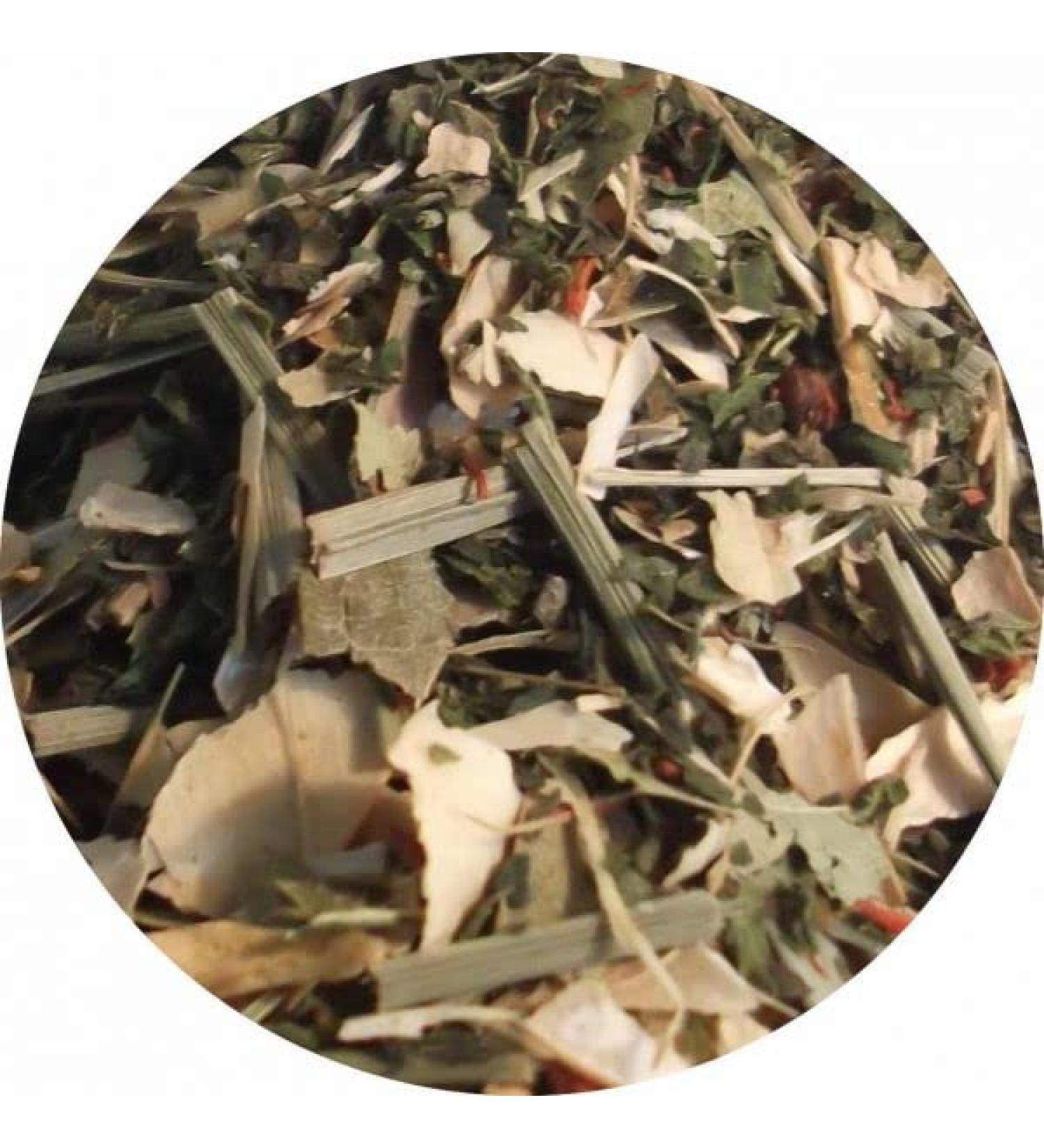  Lerbs & Hagedorn Lerbs & Hawthorn Herbal Tea Calm and Strength | 1 kg (about 81 liters) Bean Pods Lemongrass Nettle Birch Leaves Peach Pieces - Buy Online on GoSupps.com