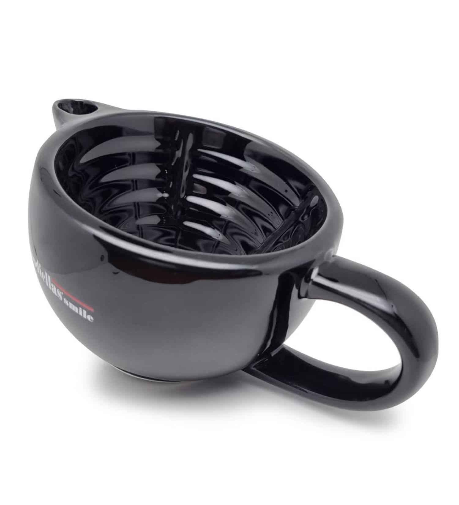 The Goodfellas' smile Scuttle bearded man in black ceramic