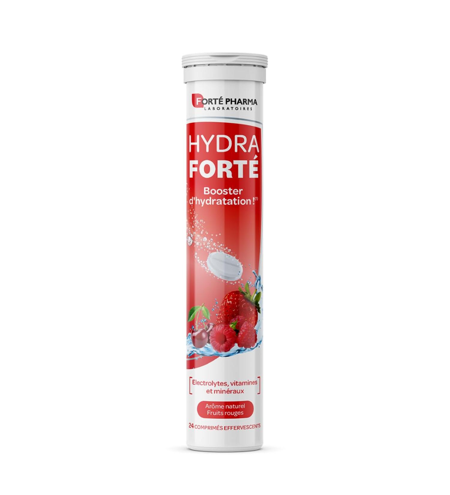 Fort Pharma - Hydra Fort Fruits rouges - Electrolyte hydratation - Vitamine C Magnesium Min raux - Sport chaleur voyage - Comprim s effervescents - 1-2/jour jusqu' 24 jours Fruits rouges 1 unit (Lot de 1) - Buy Online on GoSupps.com