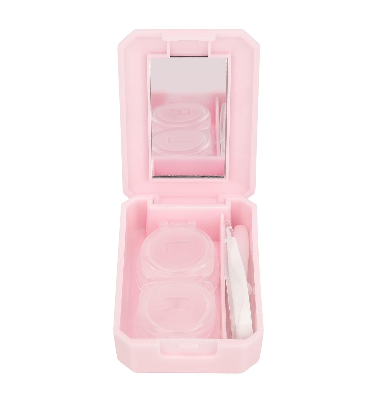 ZJchao Portable Lens Cases & Myopia Eye Care Kit - Travel Lens Box with Mirror Holder & Tweezer - Buy Online on GoSupps.com