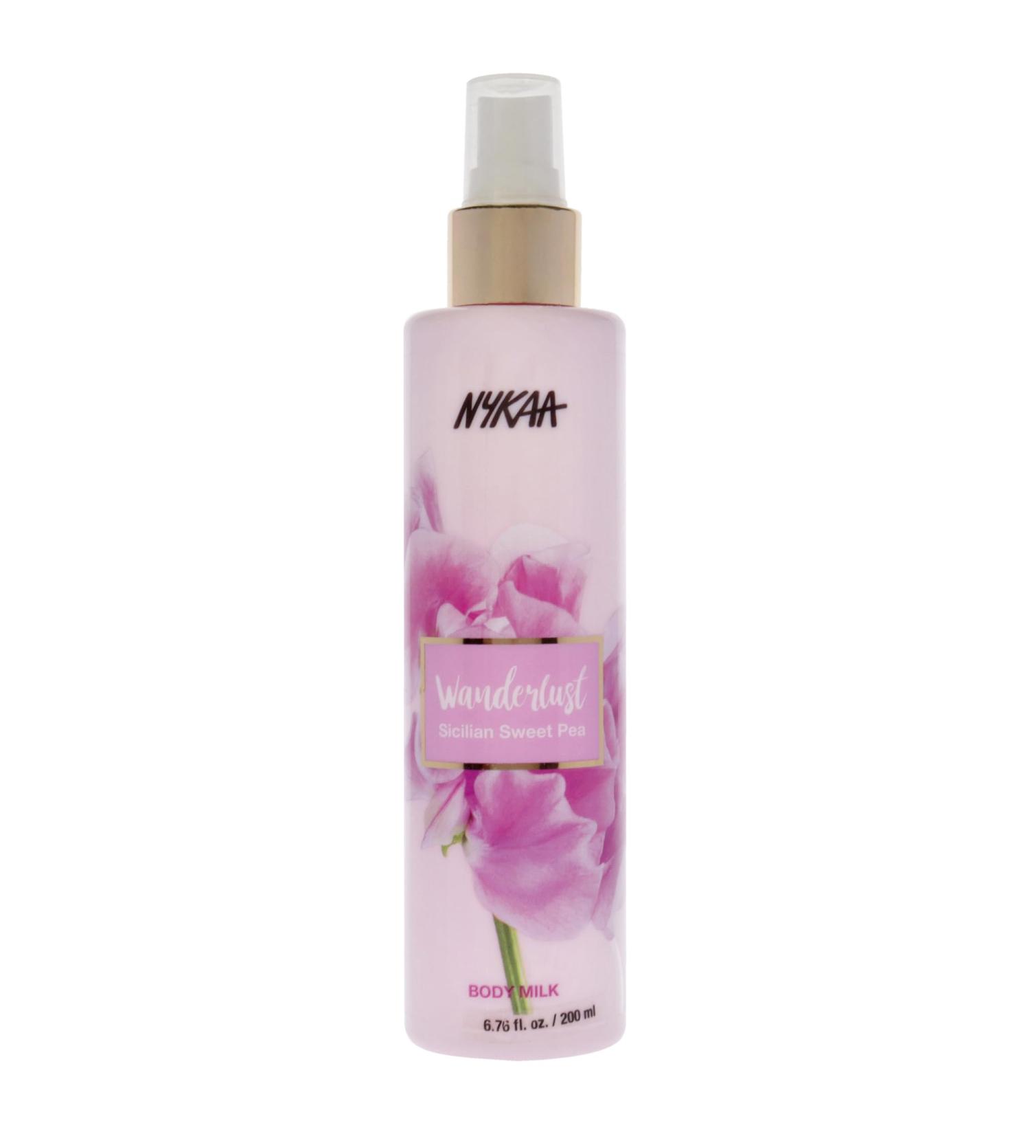 Nykaa Naturals Wanderlust Body Milk - Sicilian Sweet Pea for Women - 6.76 oz | International Shipping Available - Buy Online on GoSupps.com