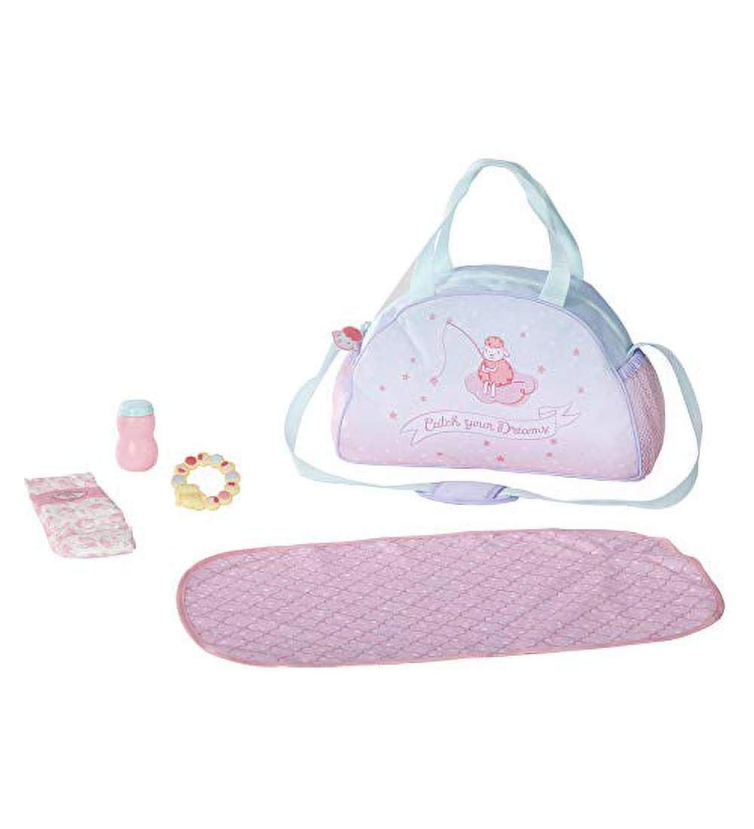 Shop Baby Annabell Changing Bag with Mat Diaper & Teething Ring for 43 cm Dolls - Zapf Creation 703151 - Buy Online on GoSupps.com