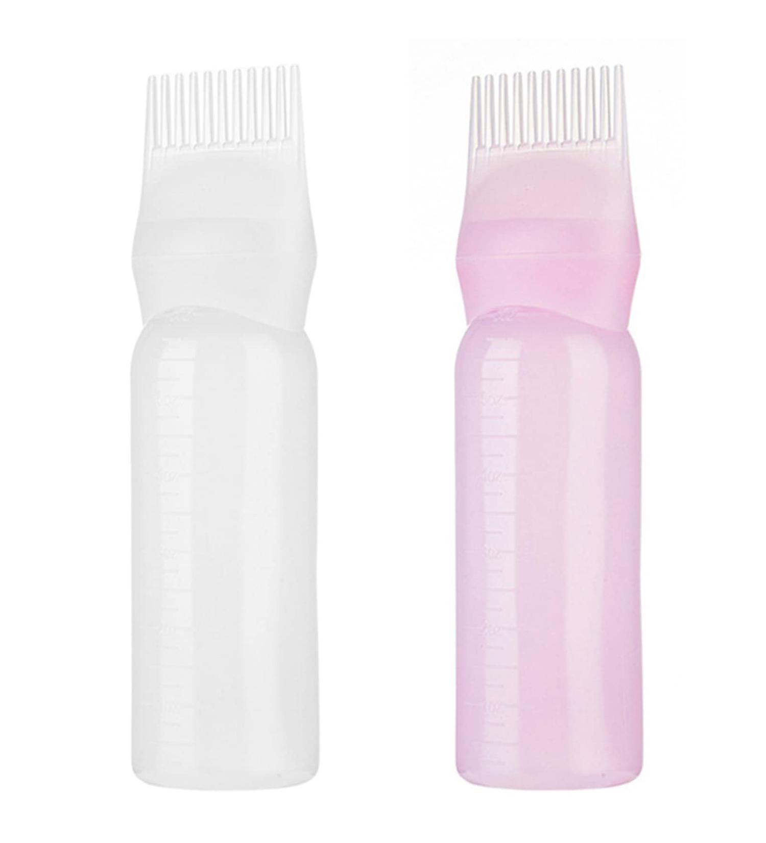 2 Pieces Hair Color Brush Bottle Set | Root Ridge Applicator & Hair Dye Comb | Essential Hair Dye Tools - Buy Online on GoSupps.com