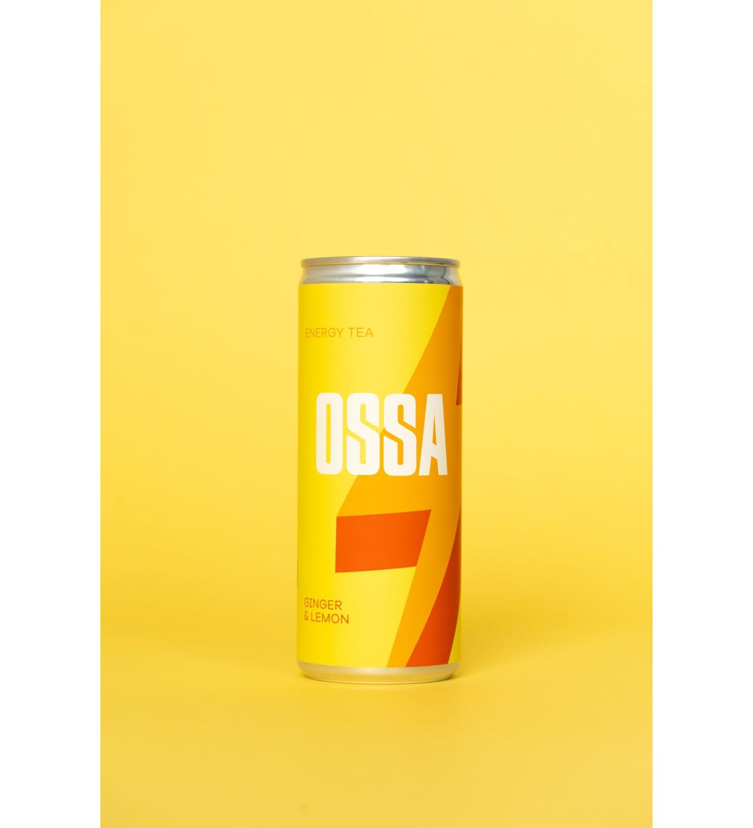 OSSA OSSA Ginger Lemon Energy Tea (24 x 250ml) Refreshing Guayusa-Infused Boost Packed with Antioxidants for Natural Energy & Wellness - Buy Online on GoSupps.com