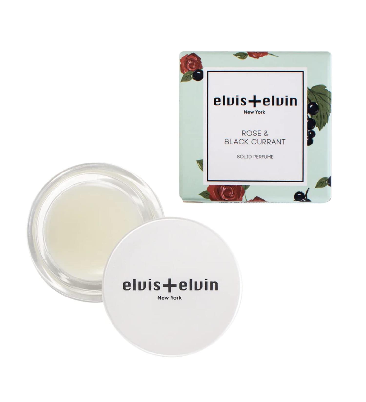 elvis+elvin solid perfume natural fragrance for women and man (Rose & Black Currant)