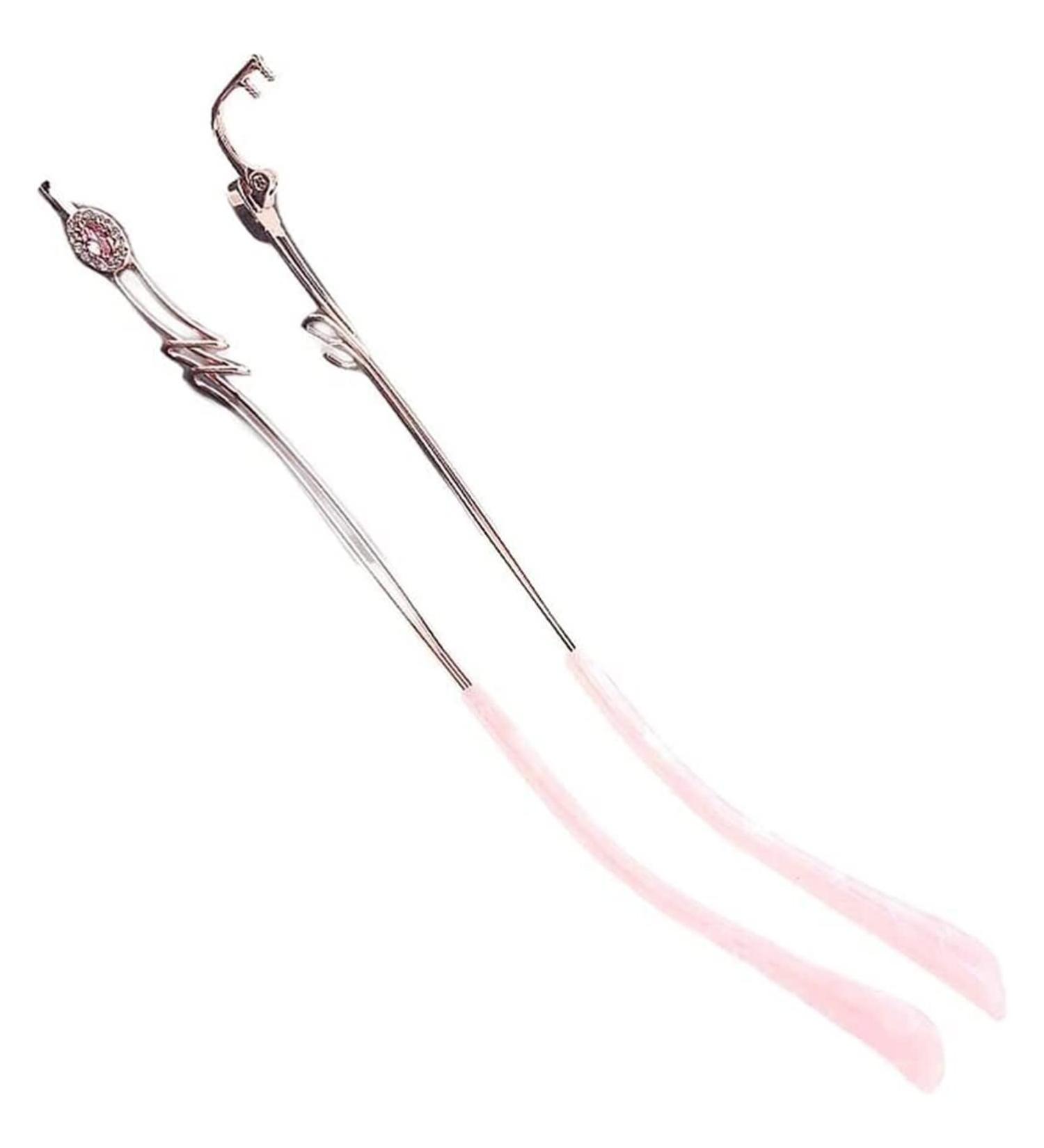 Ranara Replacement Glasses End Tips & Accessories | Pink Rhinest Metal Spare Parts | 1 Pair Borderless Glasses Legs - Buy Online on GoSupps.com