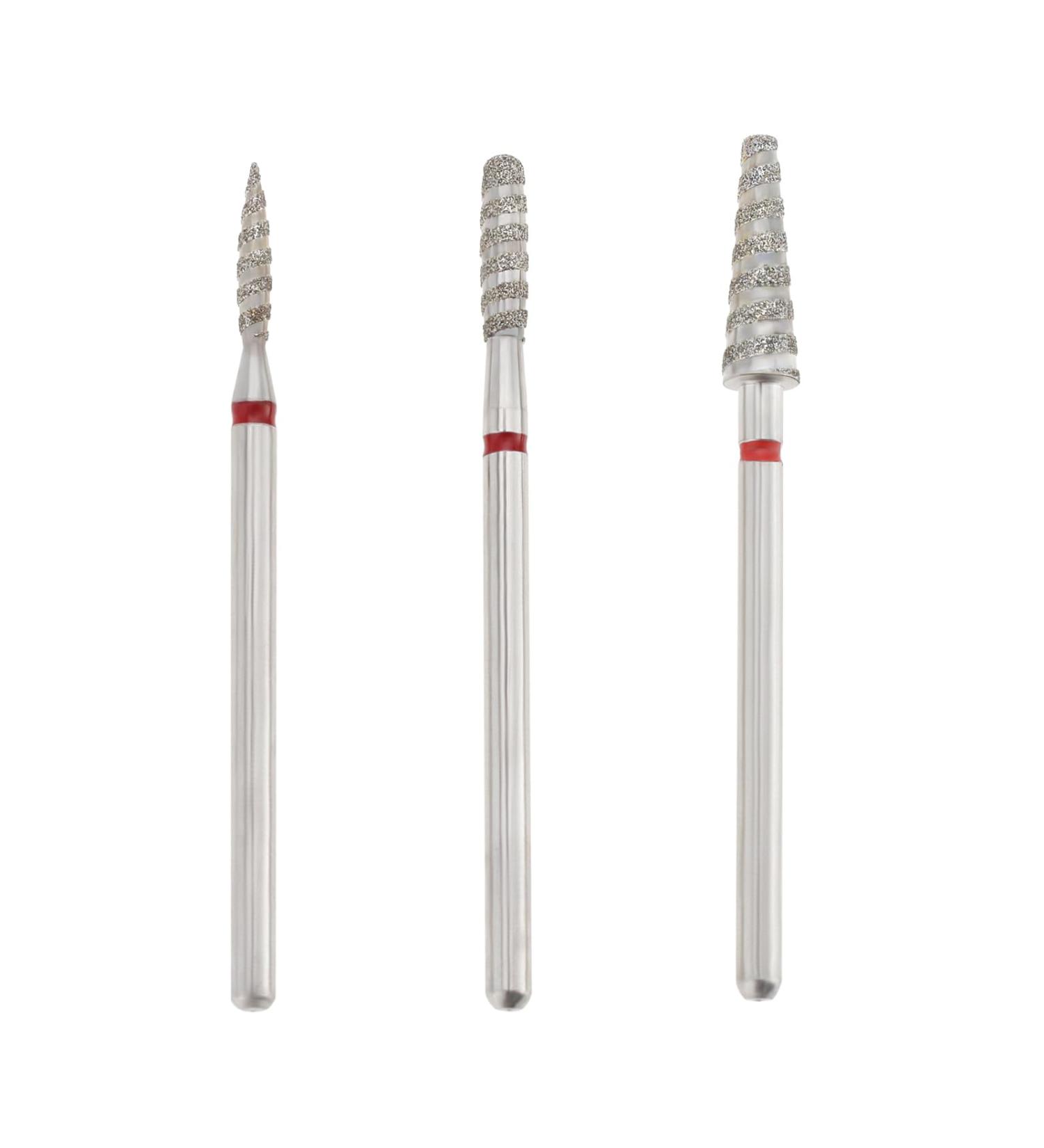 SG Store 3-Piece Nail Drill Bit Nail Drill Diamond Carbide Cuticle Cleaning Bits 3/32 Inch Universal Size for Acrylic Gel Nails Electric Nail Files Nail Care - Buy Online on GoSupps.com