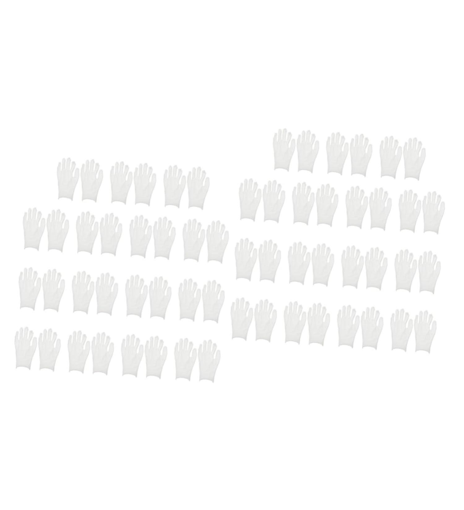 minkissy 30 Pairs Overnight Moisture Gloves Bedtime Cotton Healing Cotton Gloves Moisturizing Mittens Jewelry Inspection Gloves Cream Gloves Women's Dry Hands Honey White - Buy Online on GoSupps.com