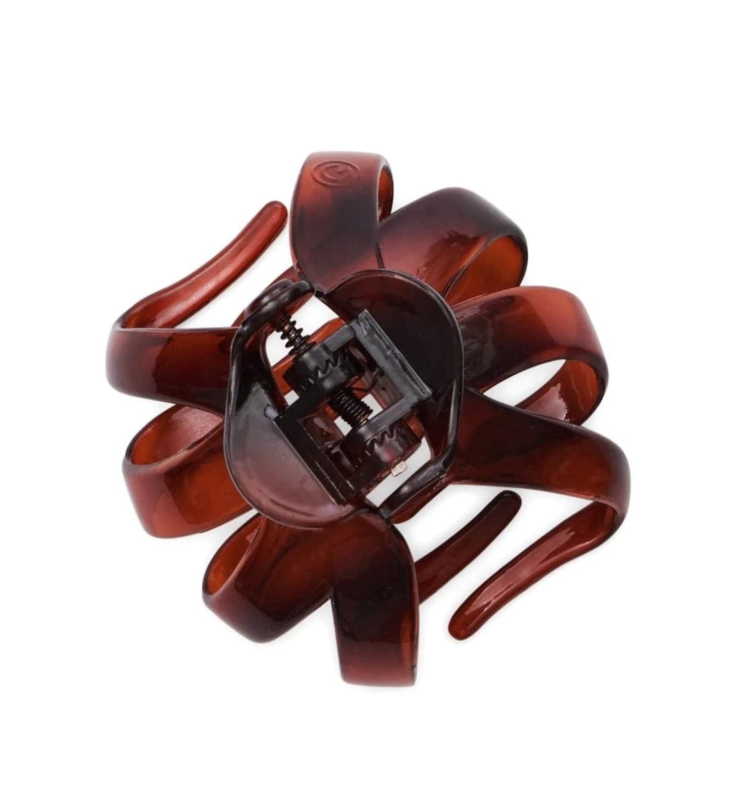 Gimme Beauty Strong ClickFit Claw Clip in Brown for All Hair Types - Trendy Hair Accessory for All Genders - Firm Hold, No-Slip Design - 1 pc - Buy Online on GoSupps.com