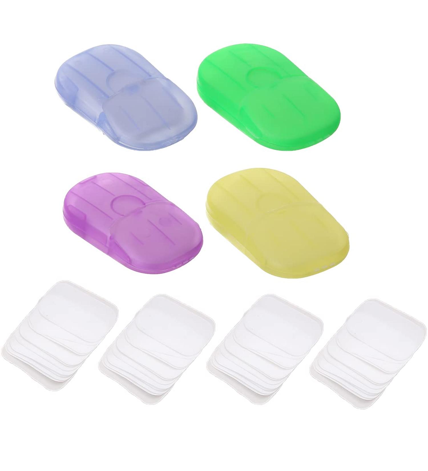 Travel Soap Paper Leaves - 80 Biodegradable Soap Sheets | Convenient & Eco-Friendly Cleaning Solution - Buy Online on GoSupps.com