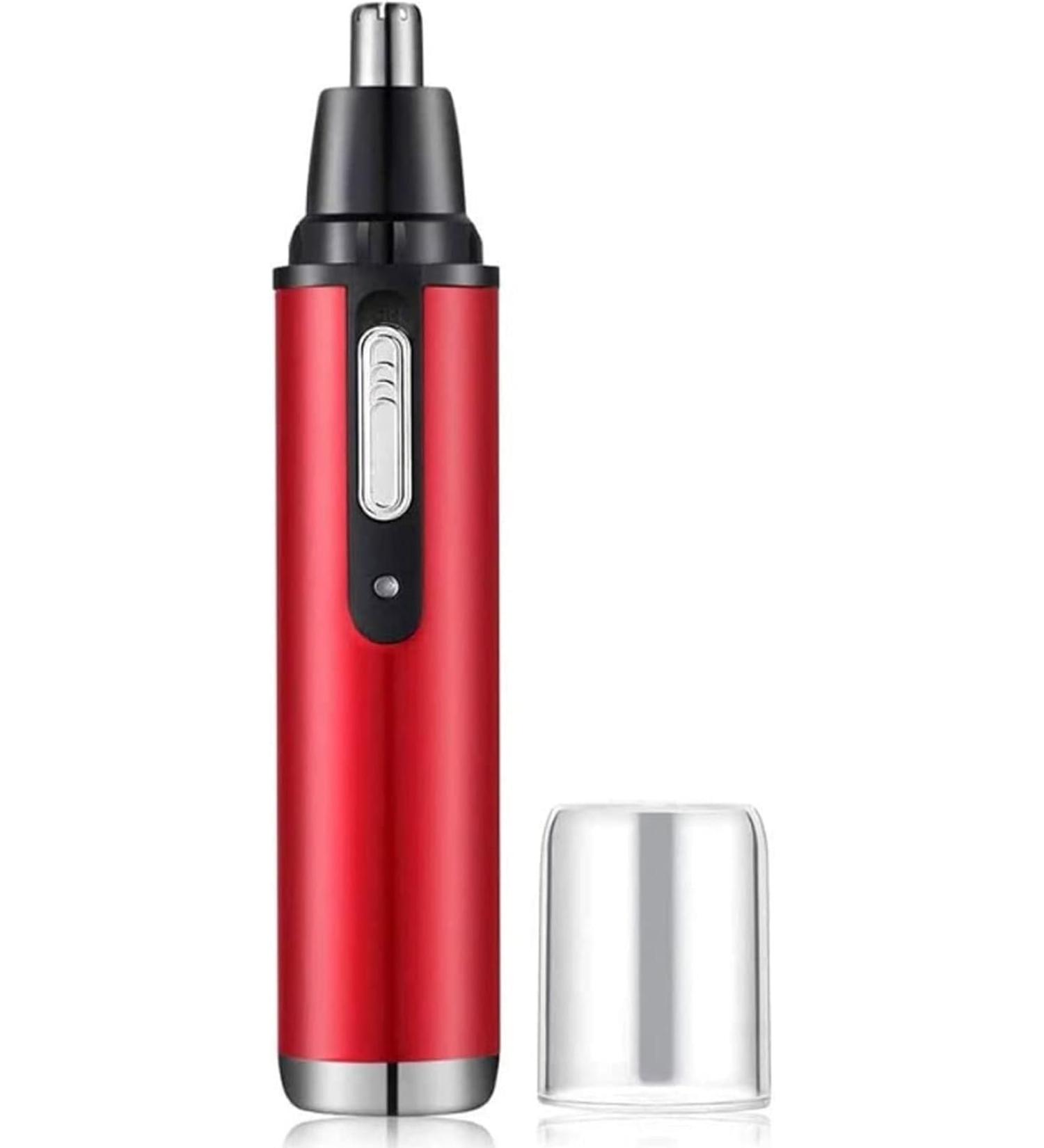 Nose Hair Trimmer - USB Rechargeable Waterproof Ear Nose Hair Trimmer for Men & Women | Dual Edge Blades Easy to Clean Portable (Red - Buy Online on GoSupps.com