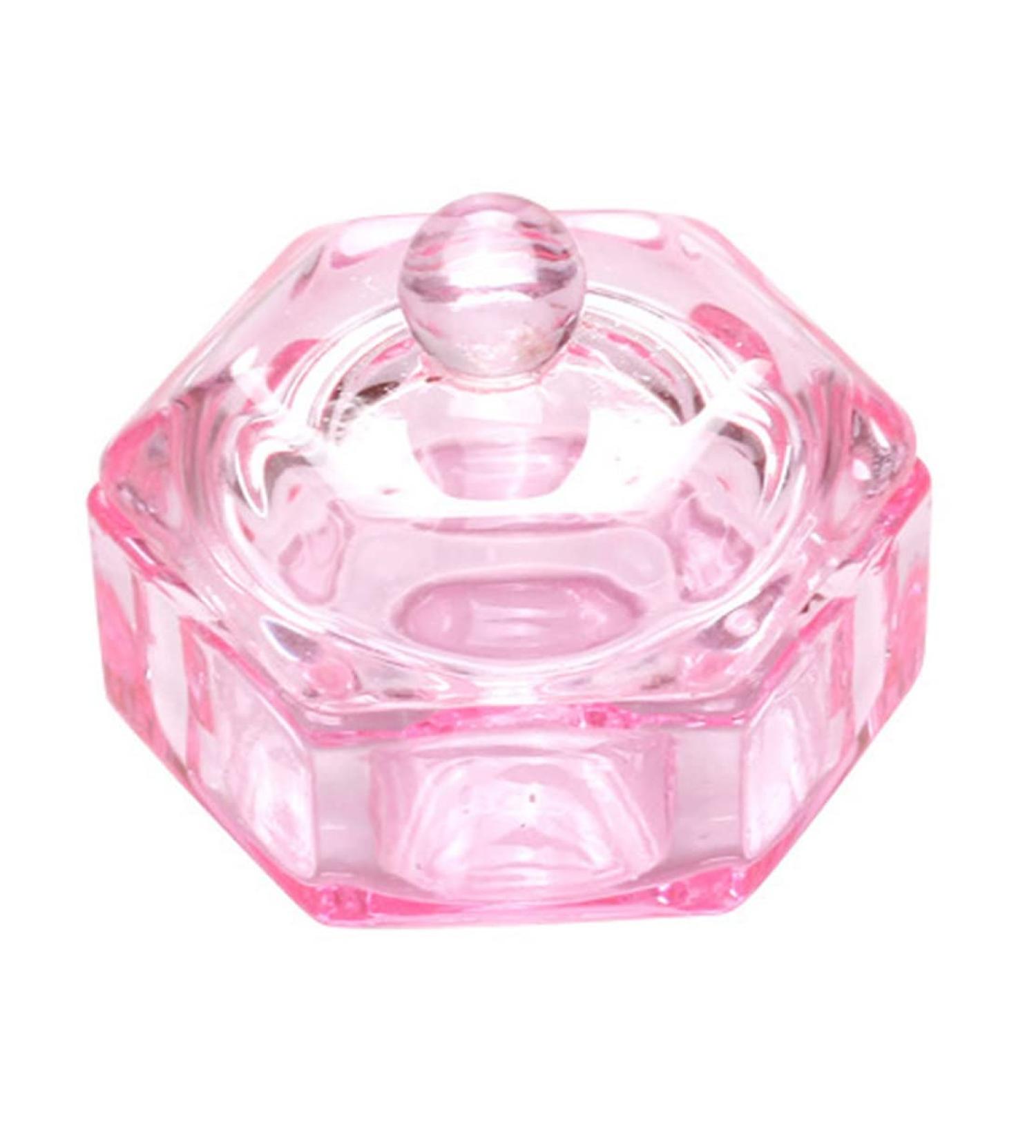 Hexagonal Dappen Dish Cup Crystal Glass Glassware Tool for Nail Art Manicure Care Glass Dappen Dish - Buy Online on GoSupps.com