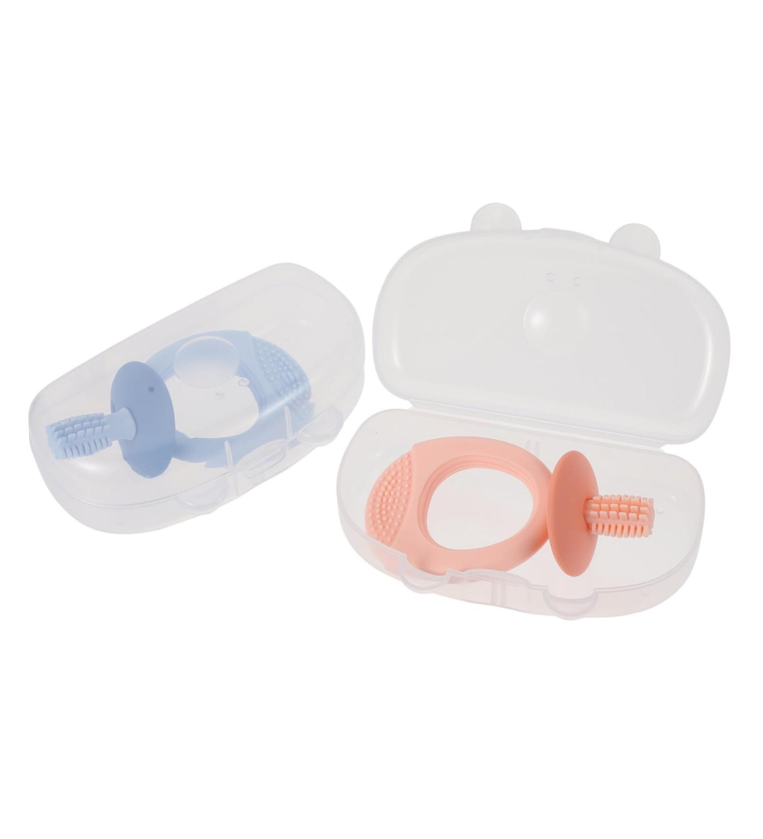 Minkissy 10-Pack Silicone Toothbrushes for Kids & Toddlers | Soft Mouth Cleaning & Chew Toy - Buy Online on GoSupps.com