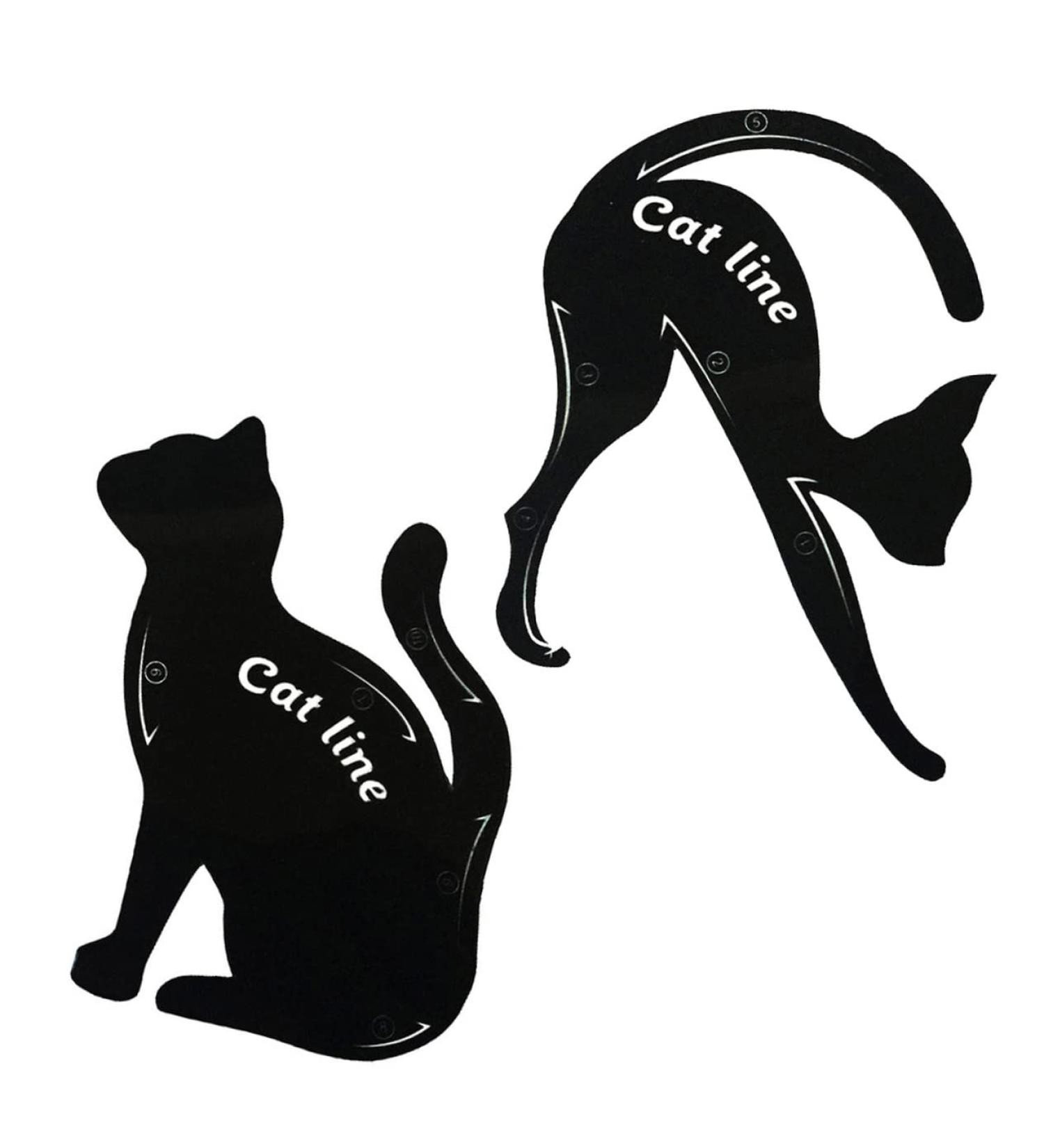 KALLORY Stencils 2pcs Eyeshadow Stencil Eye Stencil Eyeliner Stencil Mold The Cat Eye Makeup Set - Buy Online on GoSupps.com