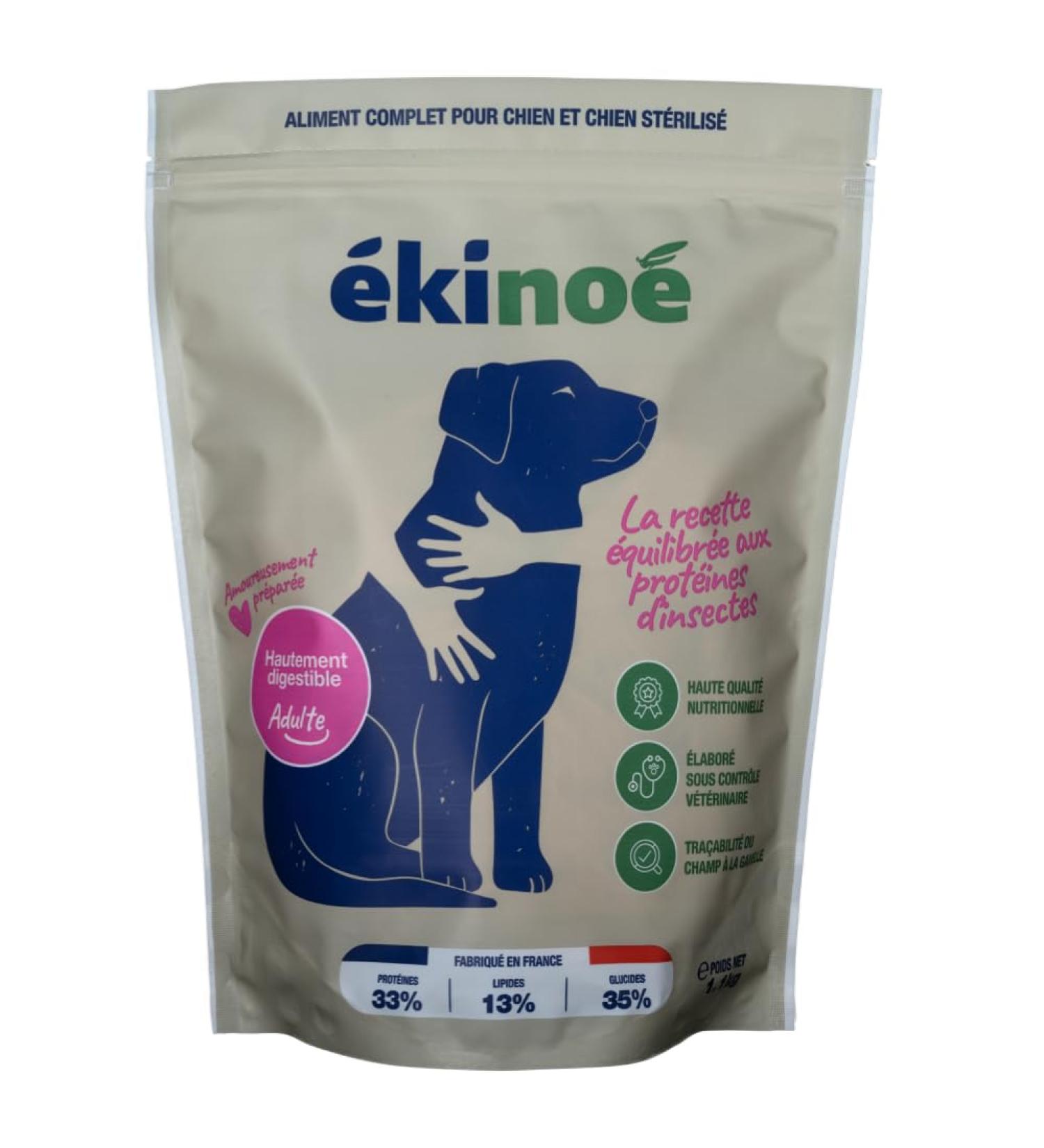 Hypoallergenic Croquettes for Dogs and Sterilized Dogs Adult or Senior - Balanced Recipe with Insect Proteins made in France - 1.1 Kg Bag - Buy Online on GoSupps.com