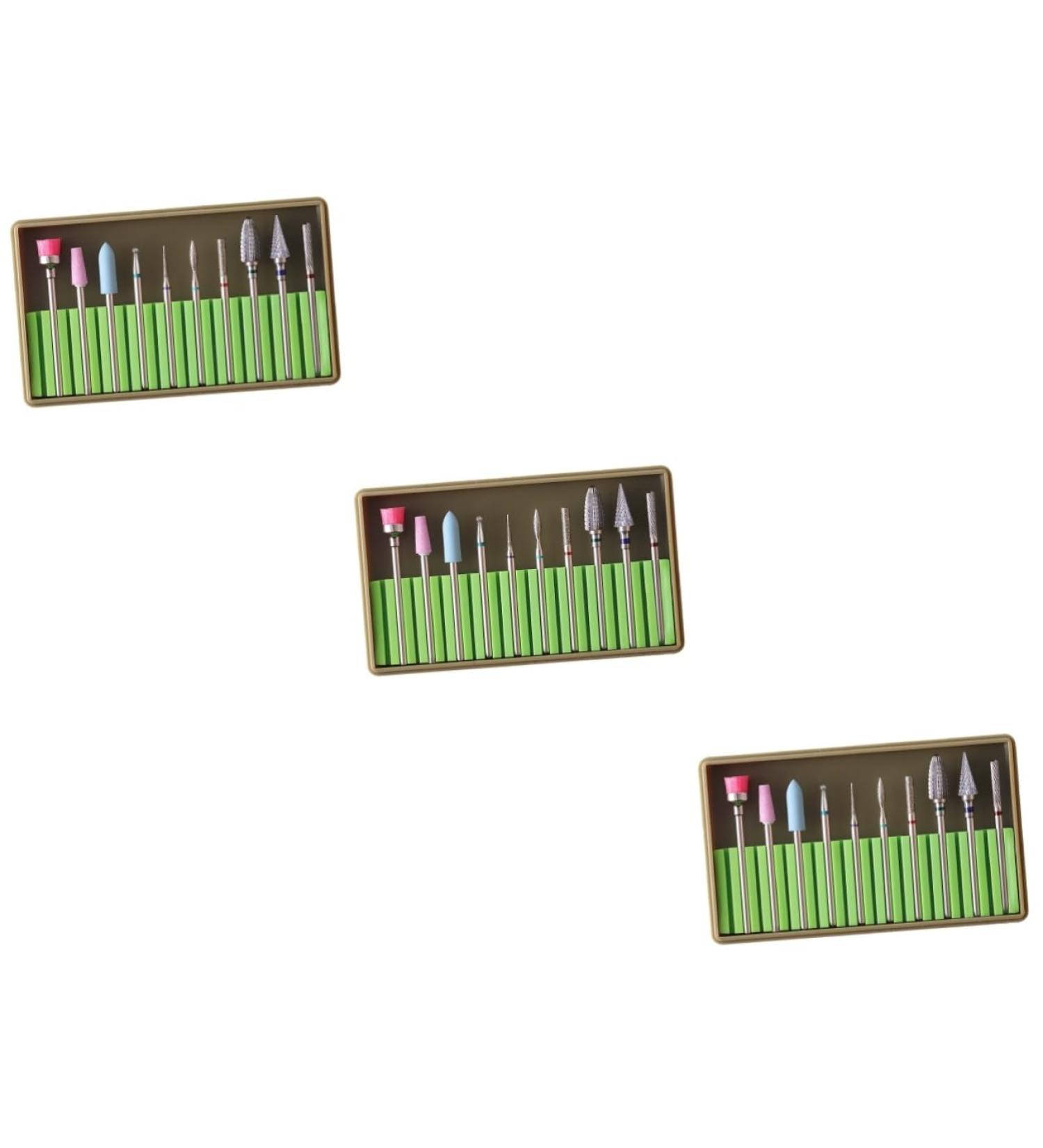 Healeved 3 Sets Nail Grinding Head Pedicure Tools Nail Gel Polish Nail Polish Remover Diamond Nail Bit Nail Tools for Nail Art Acrylic Nail Supplies Kit Electric Polisher Nail File - Buy Online on GoSupps.com