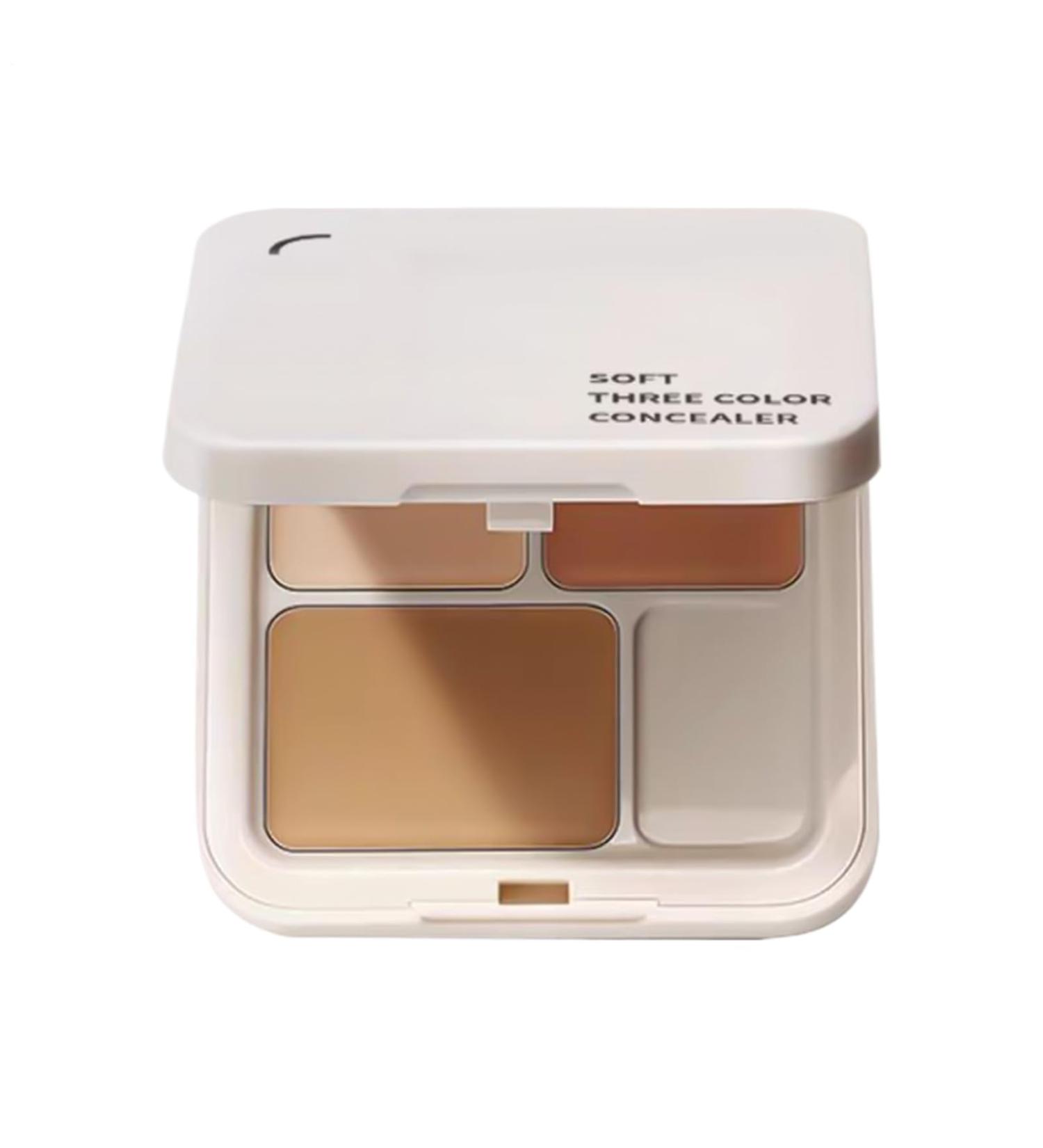 3-Color Cream Contour Palette | Brightening and Sculpting Concealer Palette - Long-Lasting Blemish and Redness Corrector for Skin Makeup - Buy Online on GoSupps.com