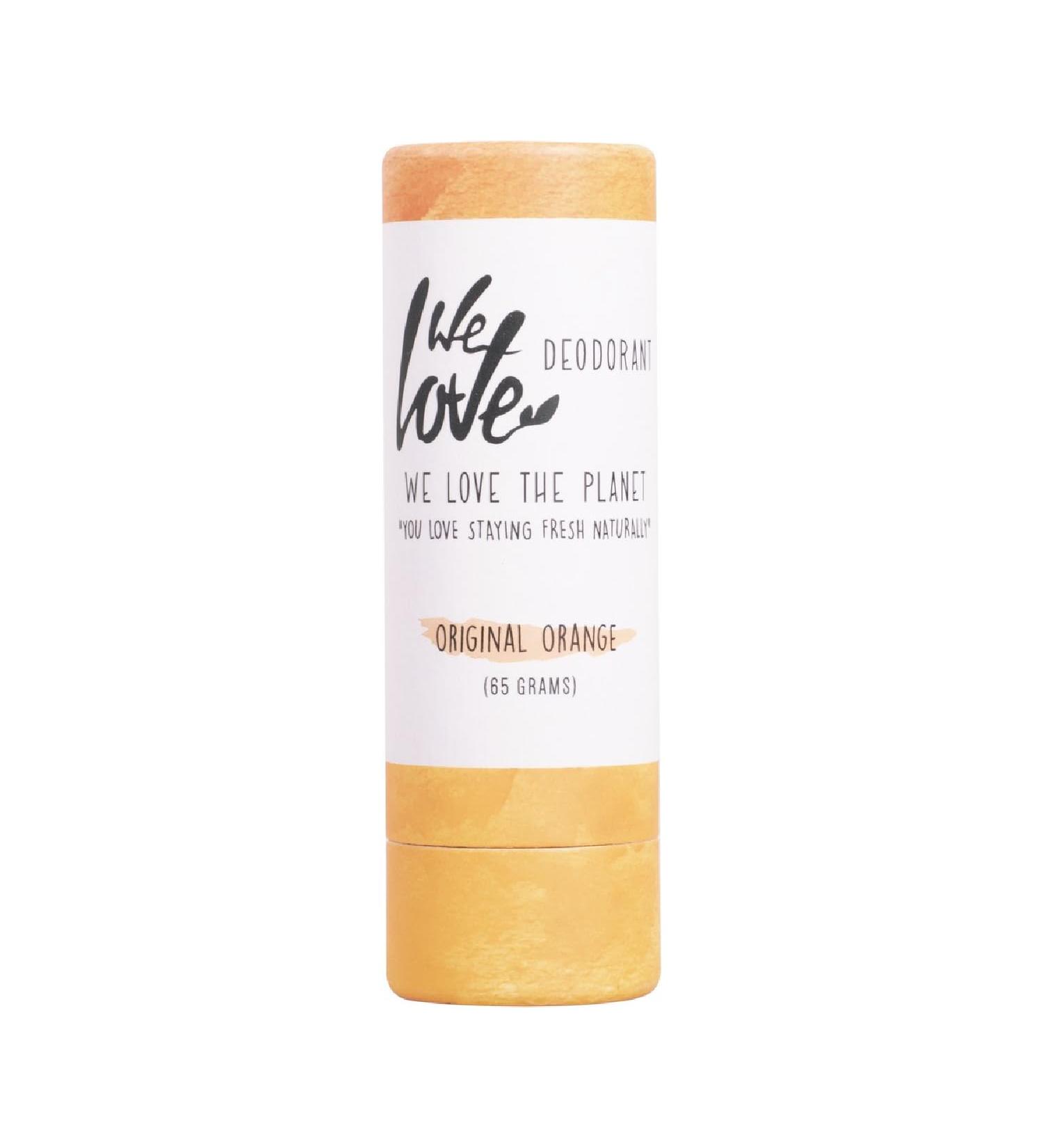 We Love Deodorant Original Orange Stick 65g - Natural Cruelty-Free Deodorant for Long-Lasting Freshness | Buy Internationally - Buy Online on GoSupps.com