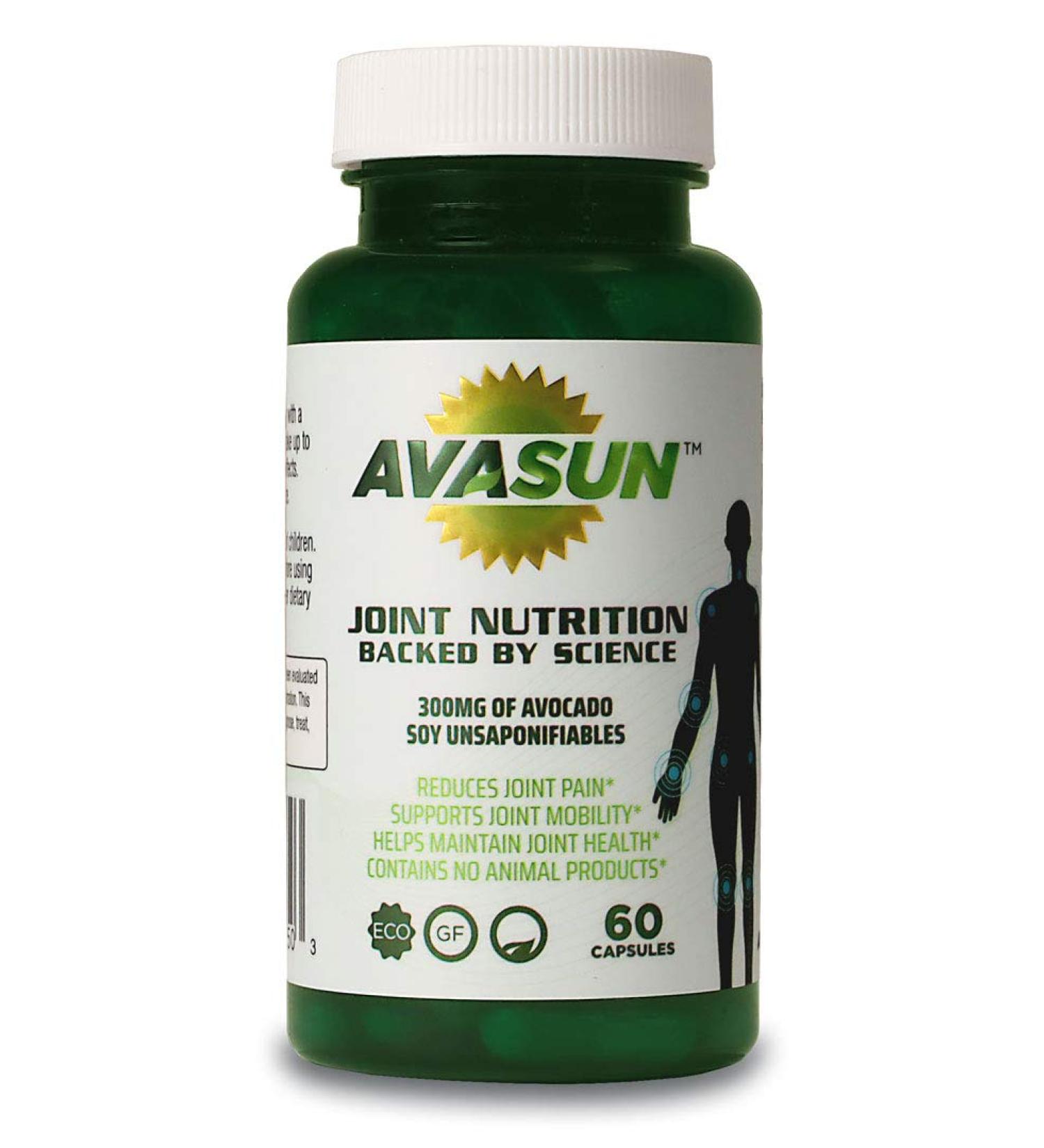 AvaSun Avocado Soy Unsaponifiable 300mg - Joint Nutrition Supplement - 60 Day Supply - Buy Online on GoSupps.com