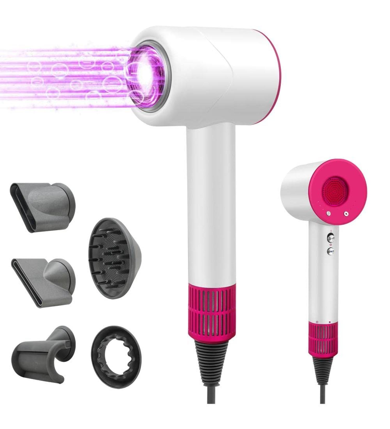Buy Negative Ionic Hair Dryer - 110 000 RPM Brushless Motor Low Noise & Diffuser - Perfect for Home & Travel - Buy Online on GoSupps.com