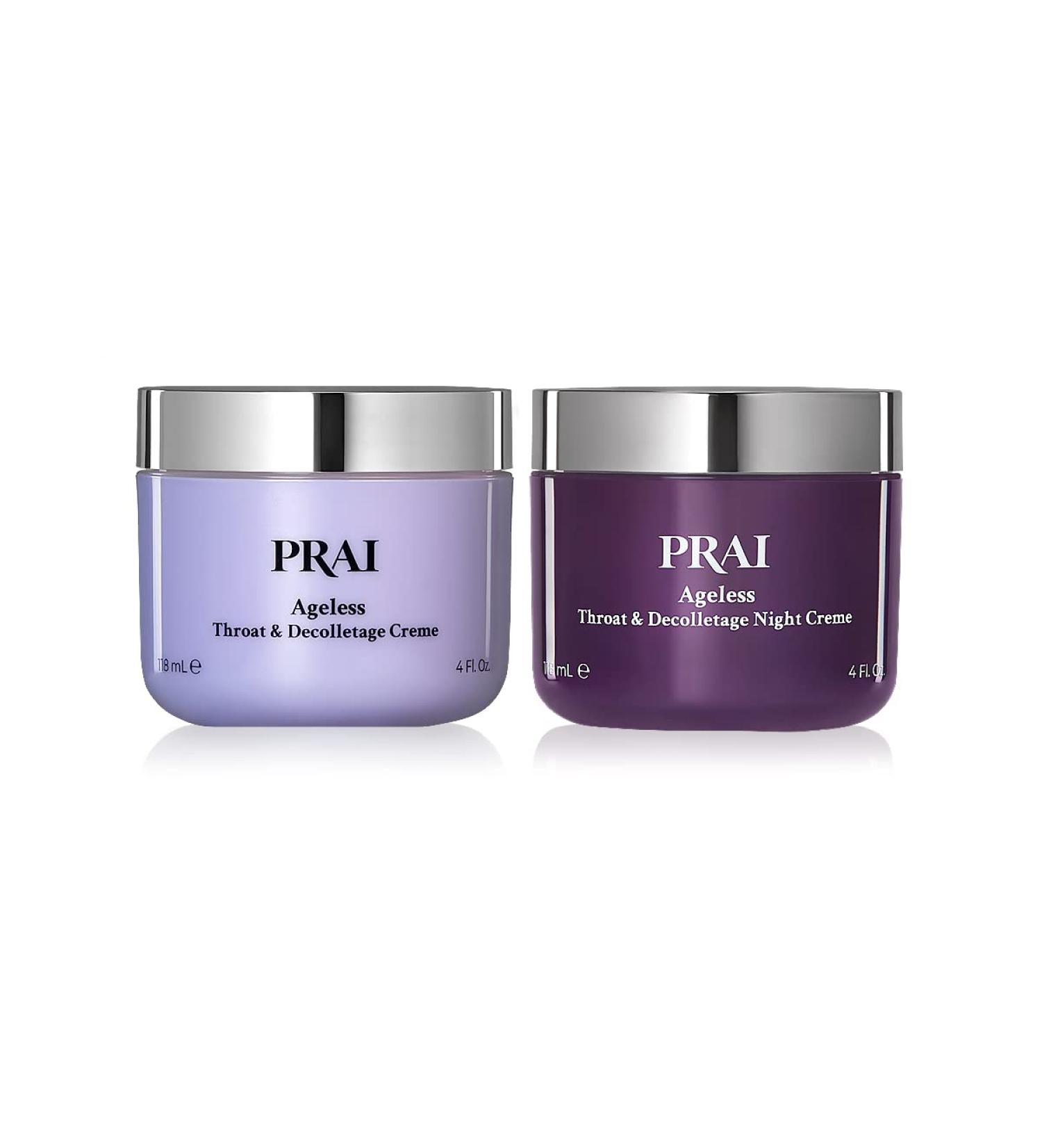 PRAI Beauty Ageless Throat & Decolletage Creme Day & Night Set - 4 Oz - Buy Online on GoSupps.com