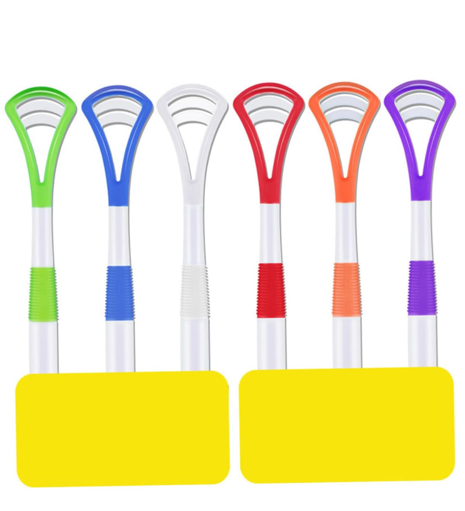 Minkissy Tongue Cleaning Tools | Tongue Brush & Scraper for Adults - Improve Oral Hygiene - Buy Online on GoSupps.com