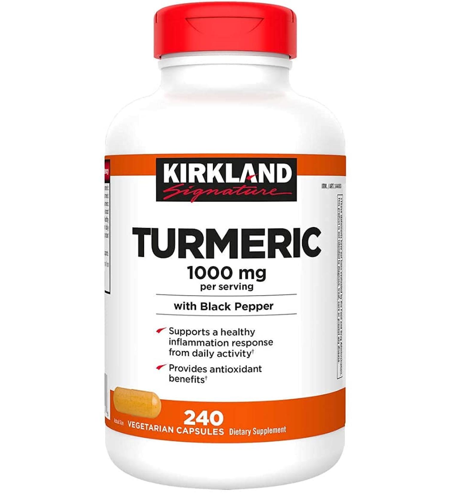 Just Grown Turmeric 1000mg | 240 Capsules | Pure and Potent | 1 Pack - Buy Online on GoSupps.com