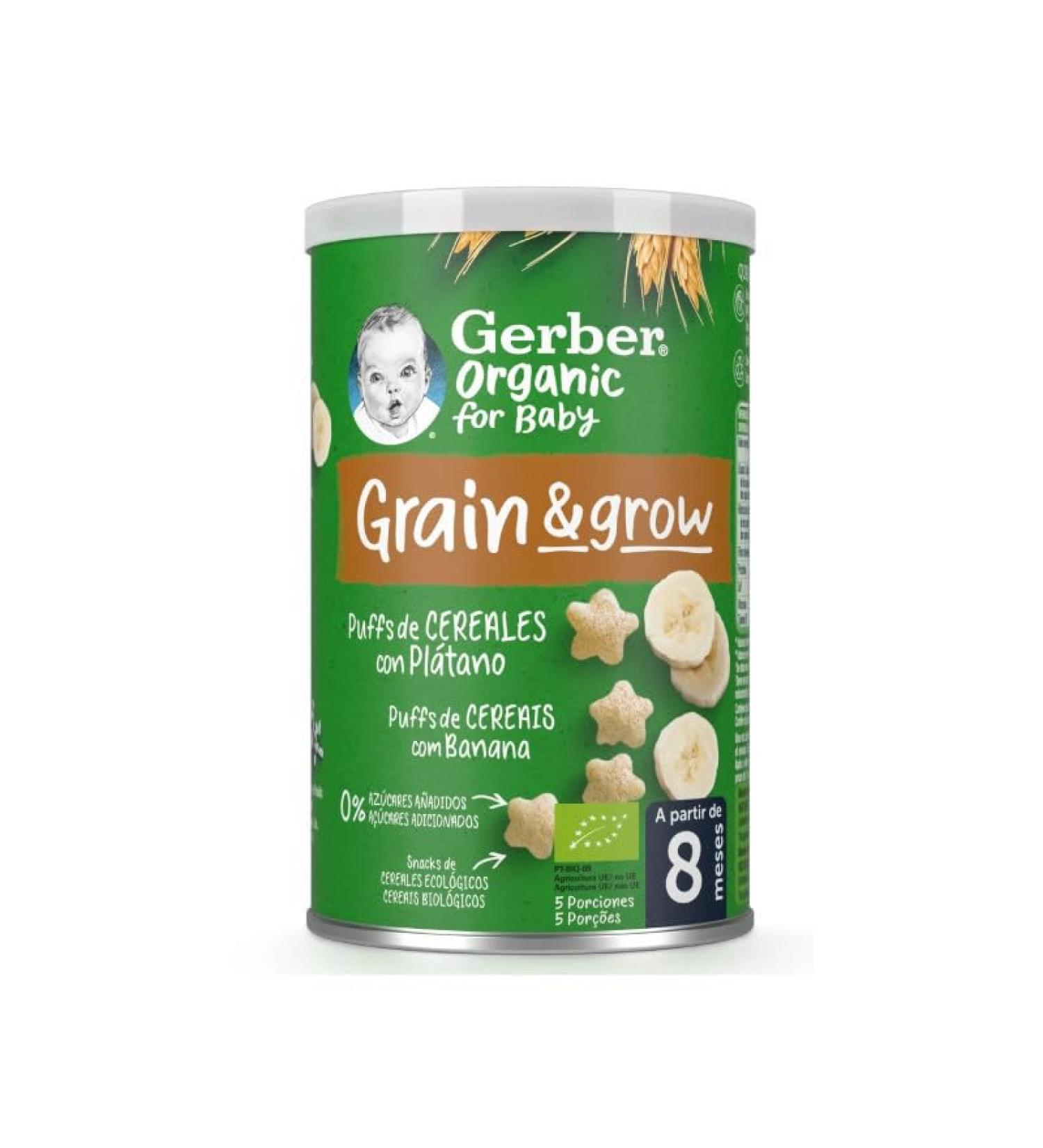 Gerber Snack Organic Cereales Platan 35G