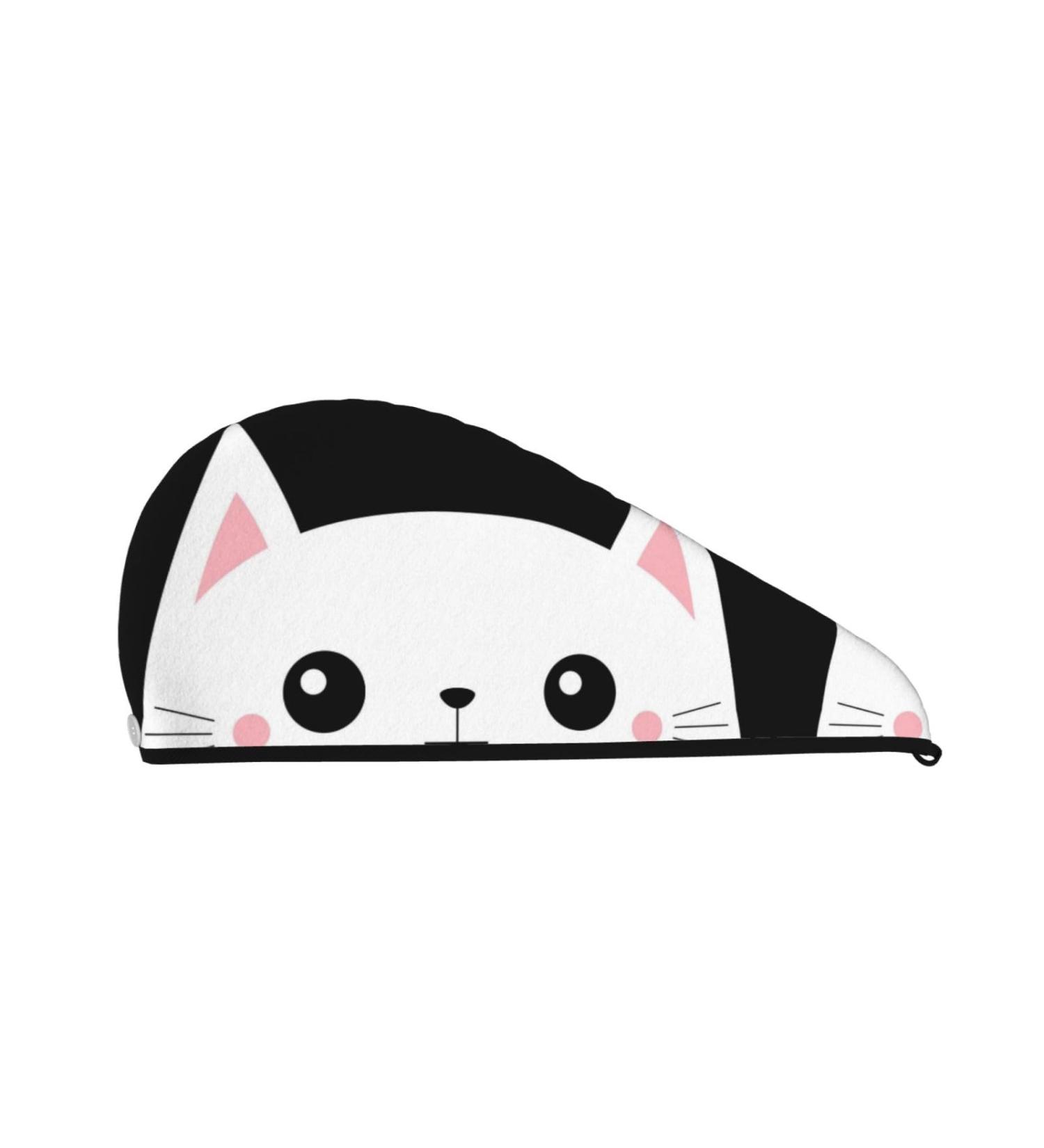 Cat Meow Microfiber Hair Towel | Super Absorbent Coral Velvet Wrap for Women | Quick Dry Cap for Long Curly & Thick Hair - Buy Online on GoSupps.com