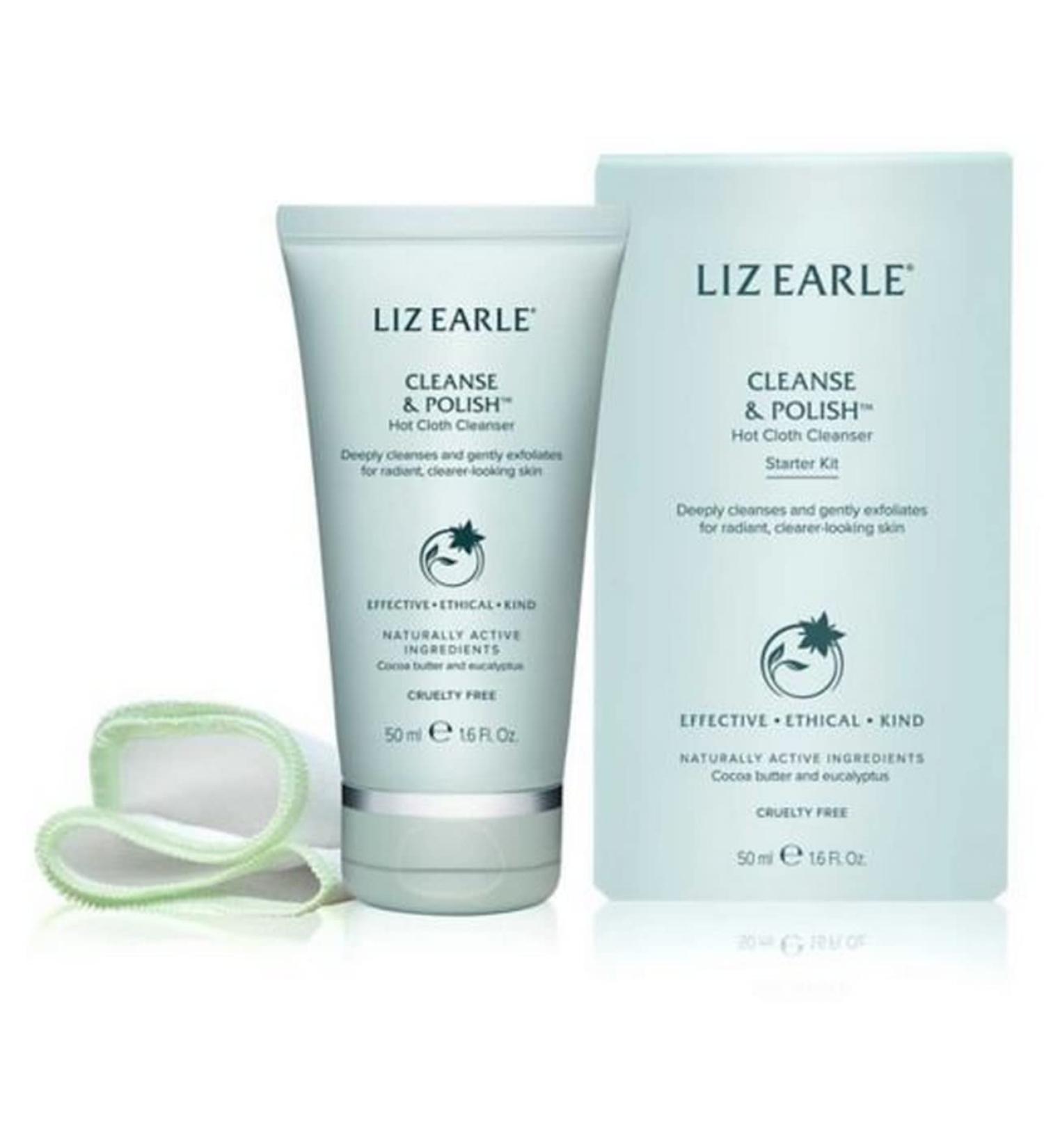 Liz Earle Cleanse and Polish Hot Cloth Cleanser 50ml + 1 Pure Cotton Cloth - Buy Online on GoSupps.com