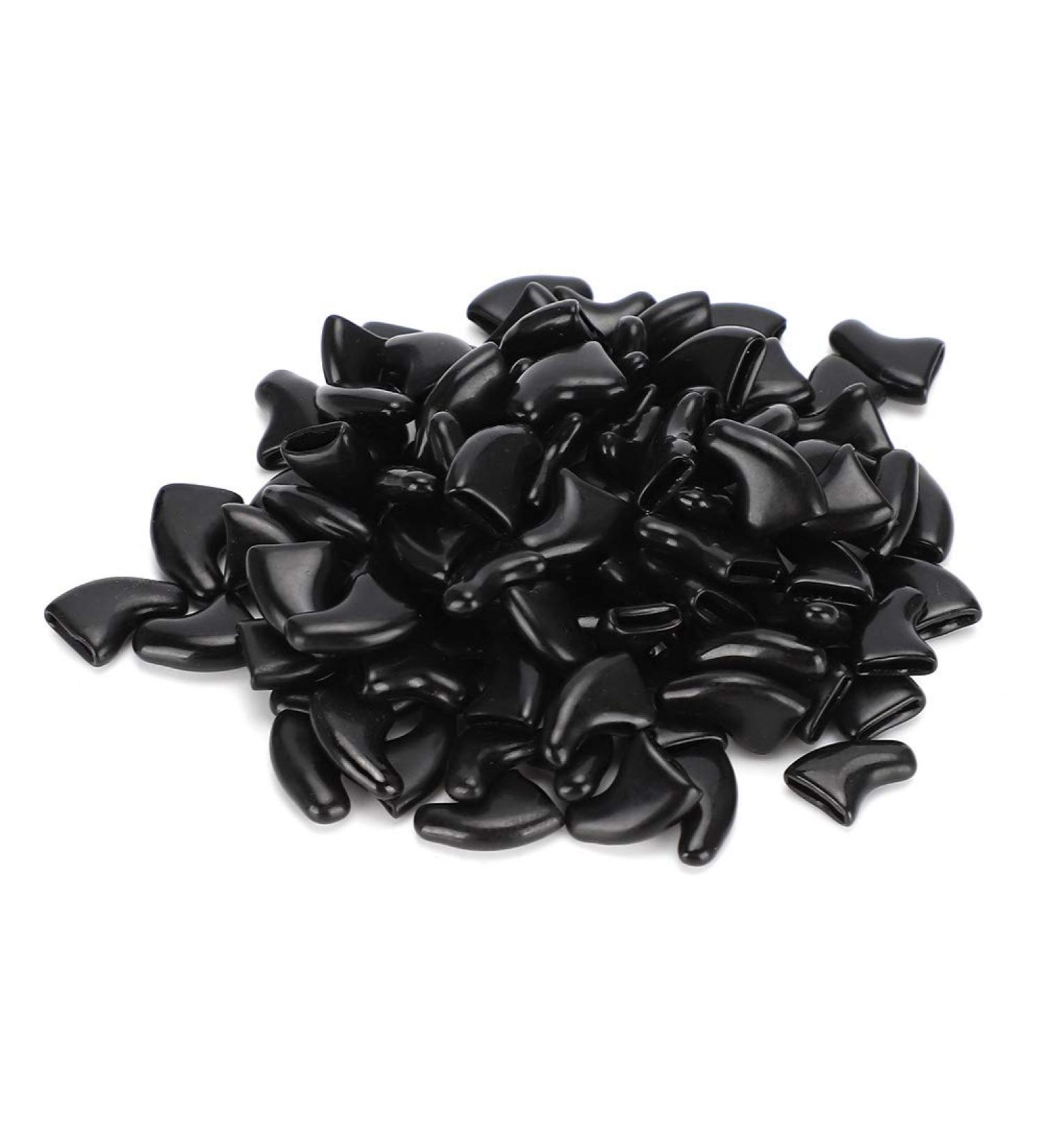 Tmishion Cat Nail Caps & Dog Paw Anti-Scratch Protective Sleeves - 100 Soft Claw Covers Glue Included Large Cool Black - Buy Online on GoSupps.com