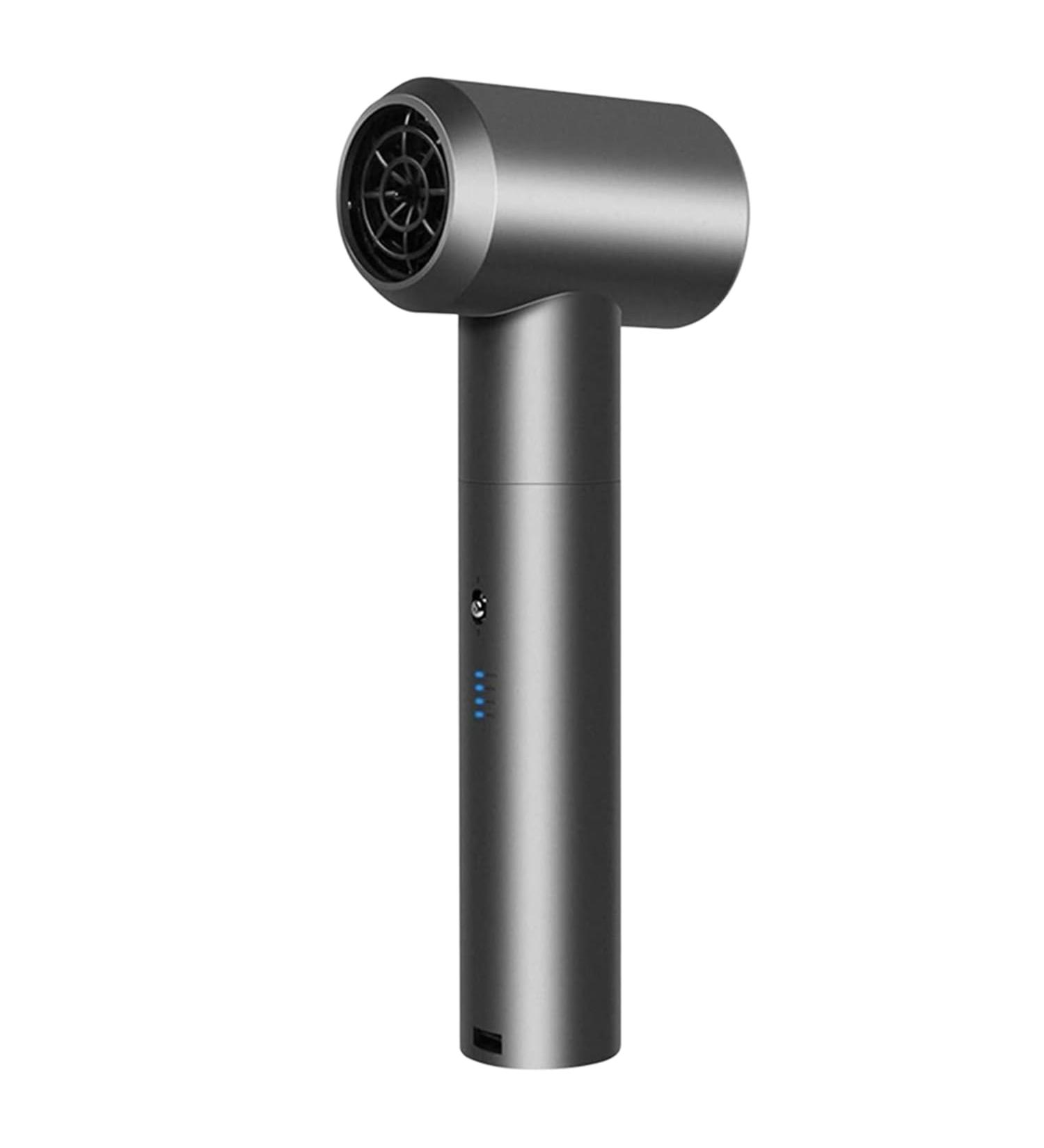 USB Cordless Hair Dryer Low Heat Rechargeable Blow Dryer Handheld Travel Blow Dryer w/12 Hot & Cold Wind Mode Charging Base Styling Nozzle - Buy Online on GoSupps.com