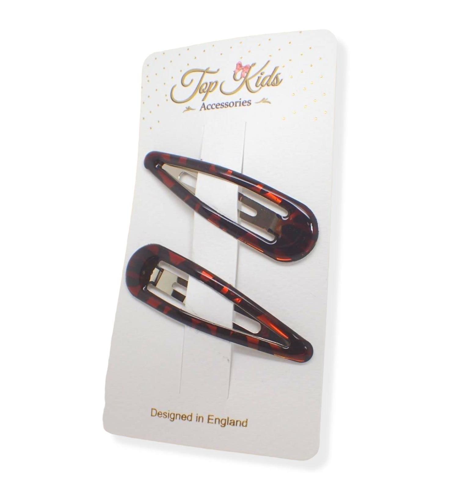 Topkids Large Hair Clips for Women & Girls - 9 cm Brown Cake (2 Pack) | Stylish Accessories for All Ages - Buy Online on GoSupps.com