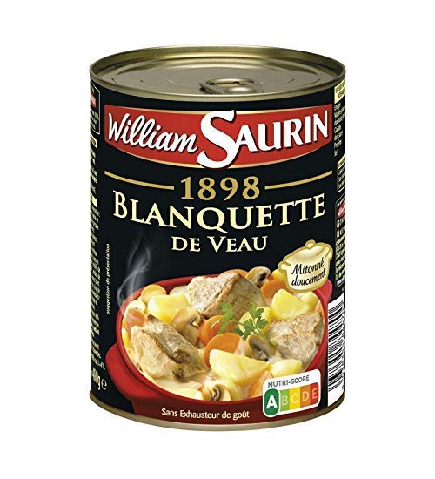 WILLIAM SAURIN - Veal Blanquette 400G - Pack of 3